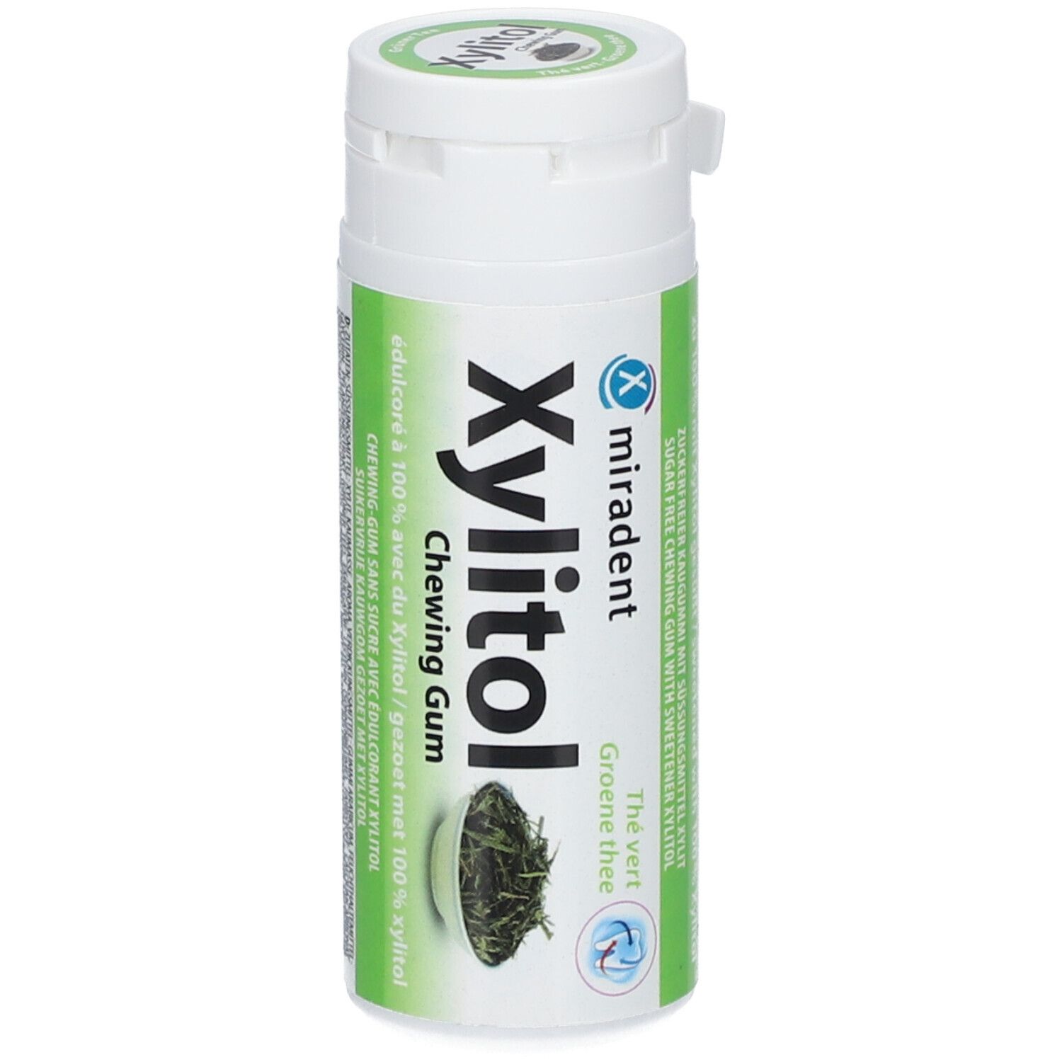 Image of miradent Xylitol Chewing Gum Grüner Tee