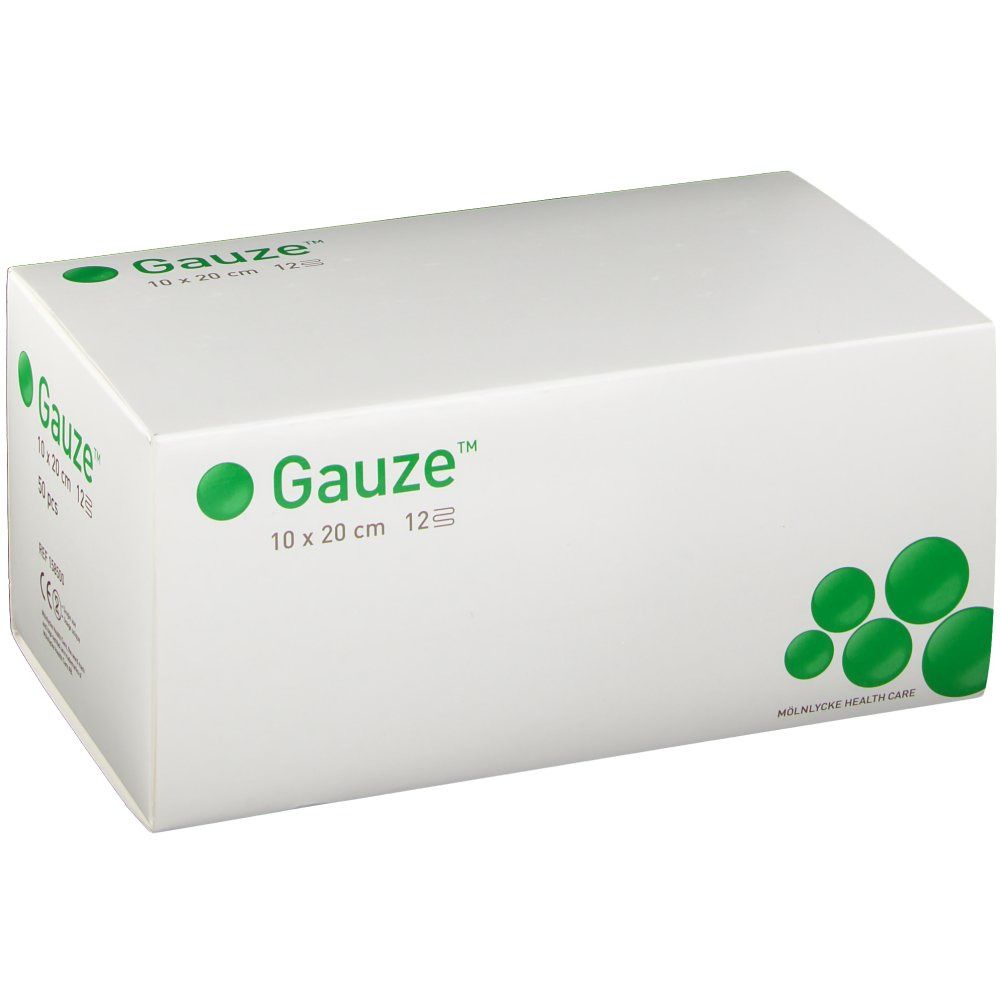 Image of Molnlycke Gauze™ Unsterile Gaze nicht steril 12 Schichten 10 x 20 cm