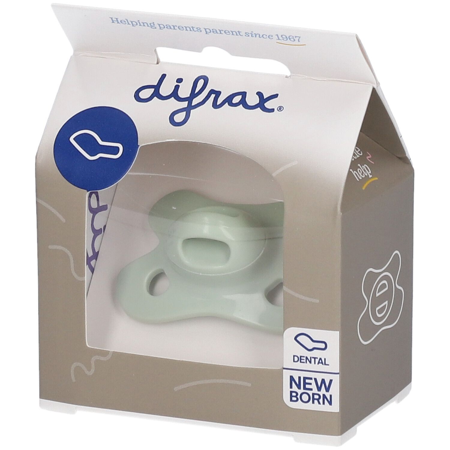 Difrax® Sucette dental neuwborn -2/+2m (Couleur non sélectionnable)