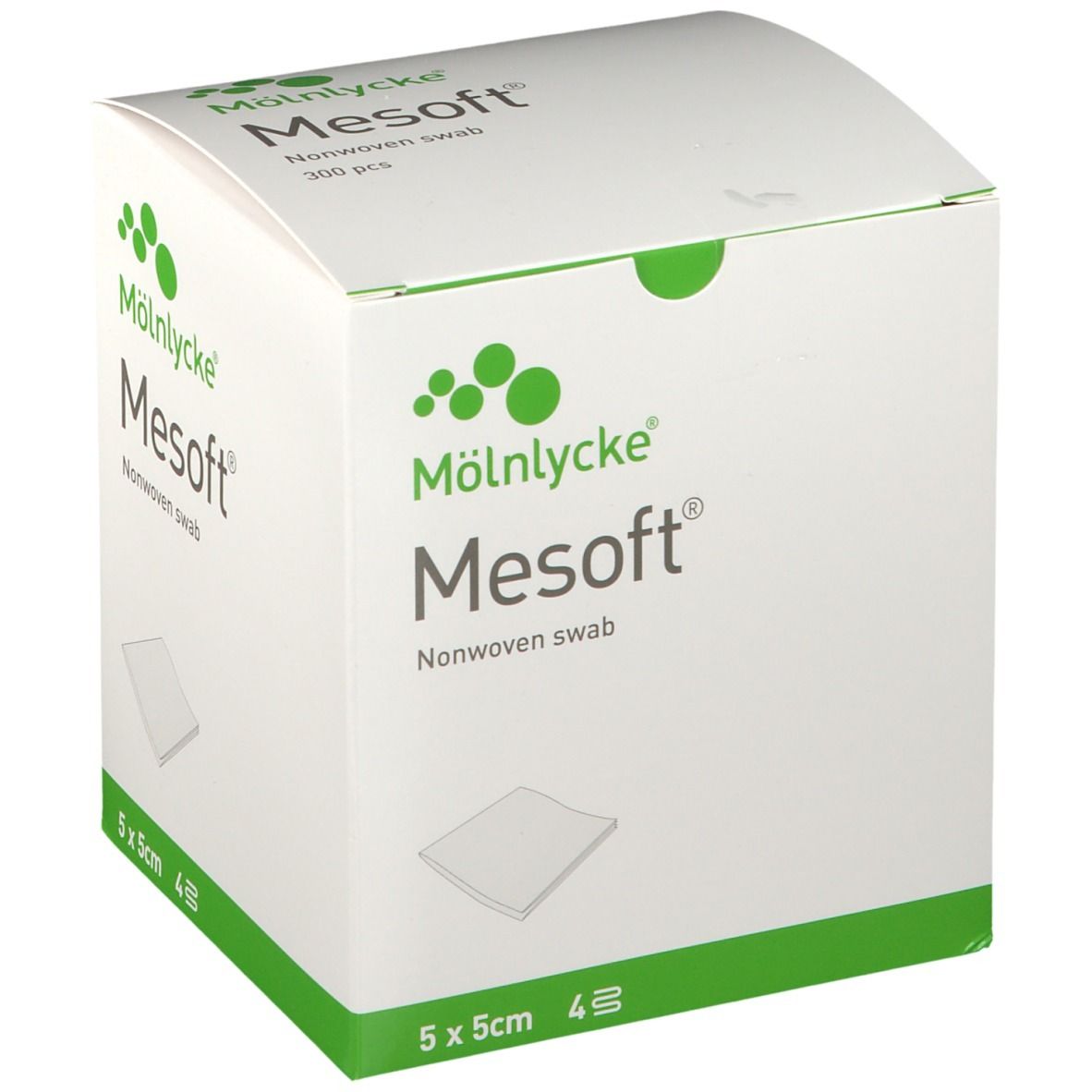 Image of Mesoft® Vliesstoffkompressen unsteril 5 x 5 cm