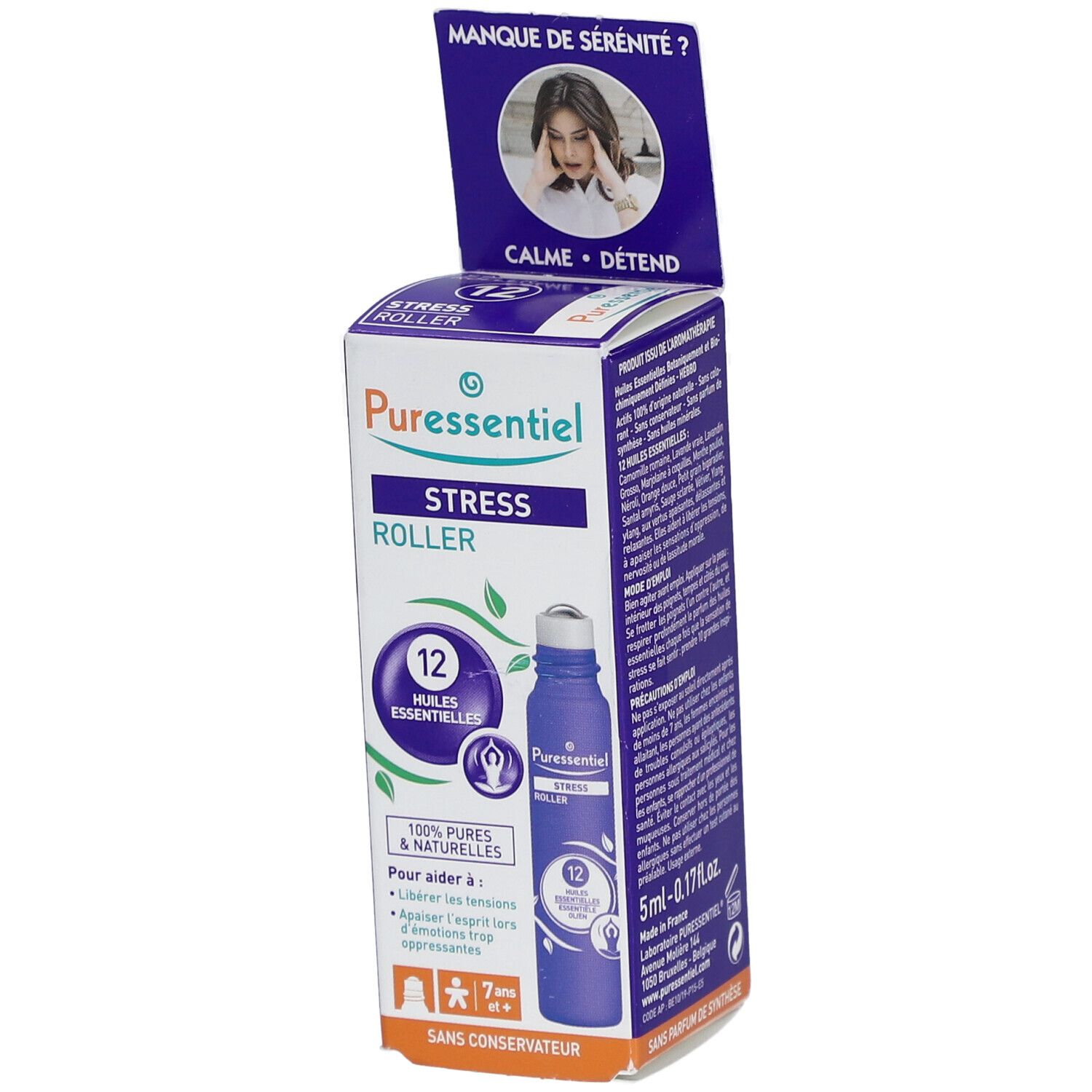 Puressentiel STRESS ROLLER 12 Huiles Essentielles