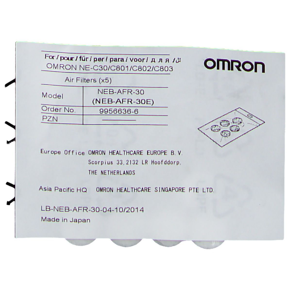 Image of OMRON Aerosol Luftfilter C30