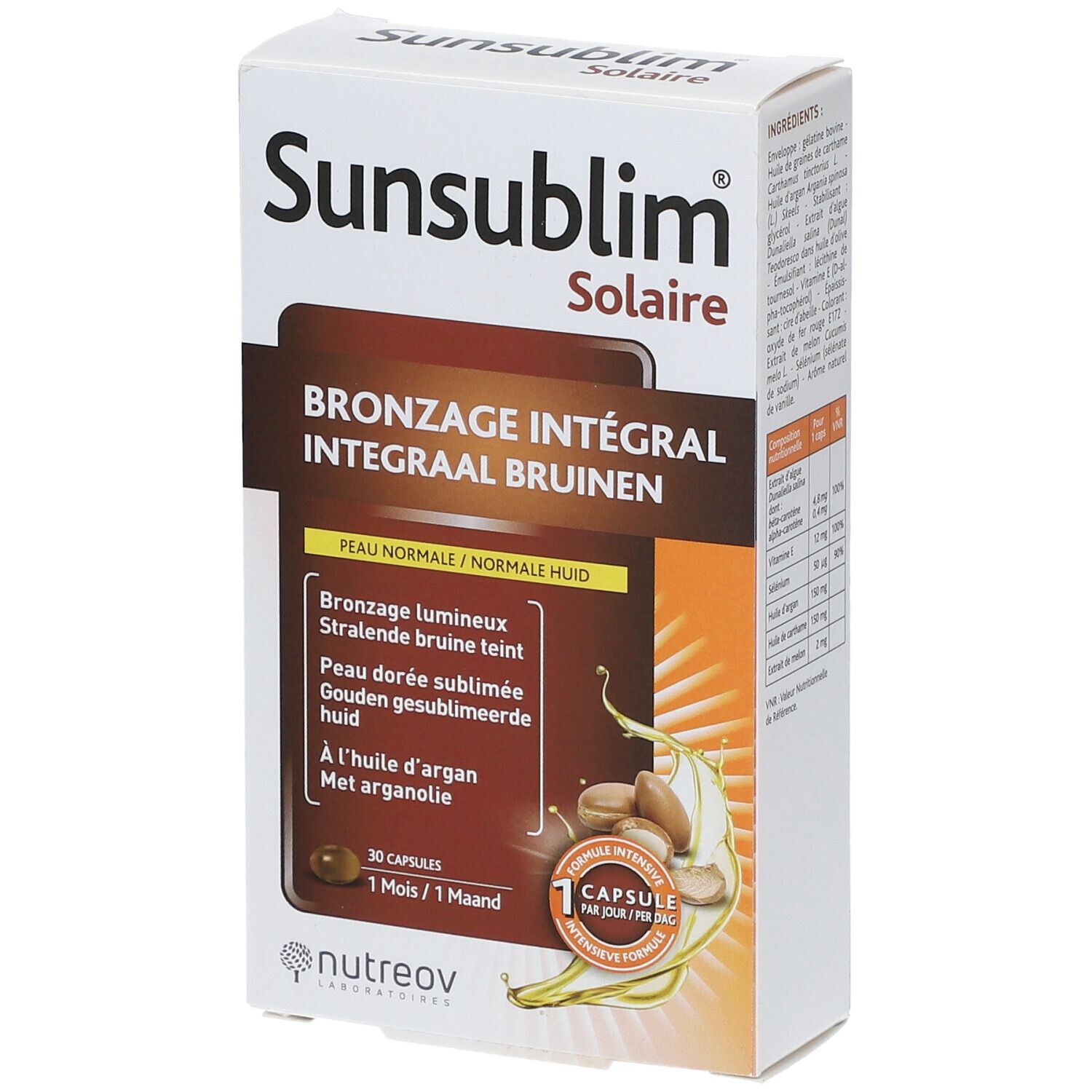 Image of nutreov Sunsublim® Bronzage Integral