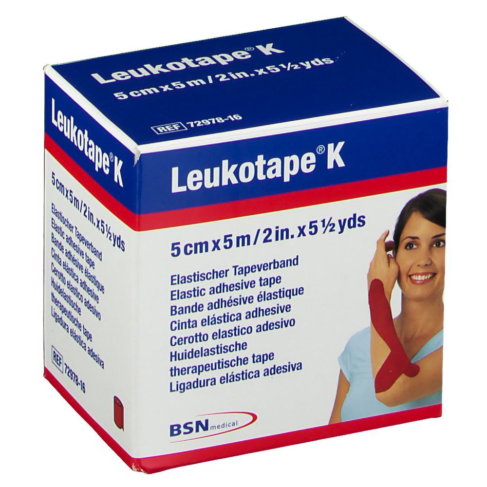 Leukotape® K Rot 5 cm x 5 m Elastischer Tapeverband