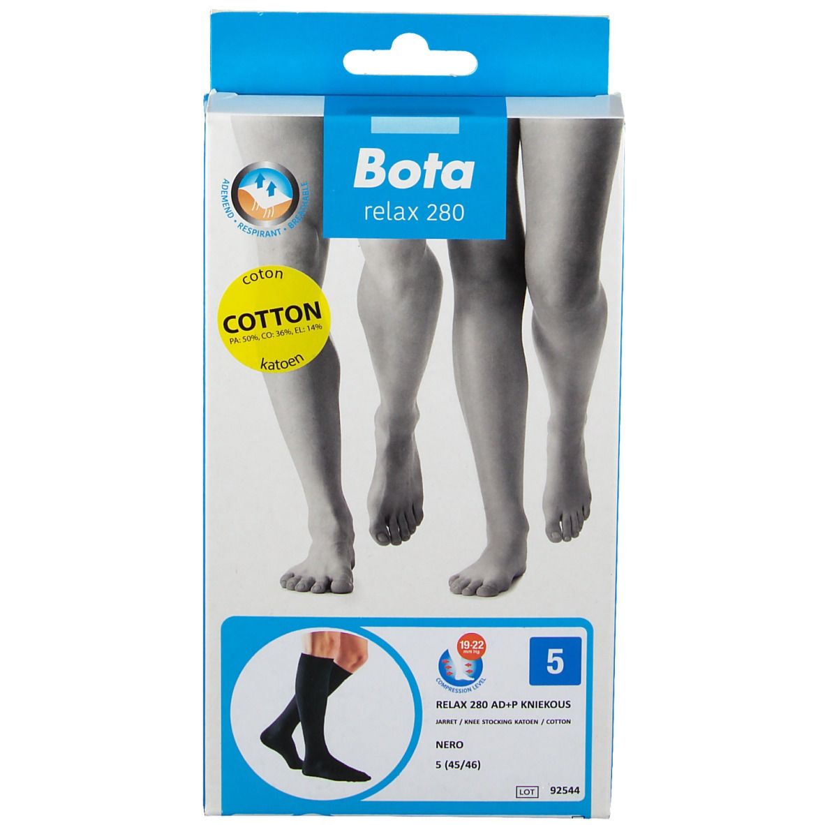 Bota Relax 280 AD +P Nero Größe 5 (45 / 46)