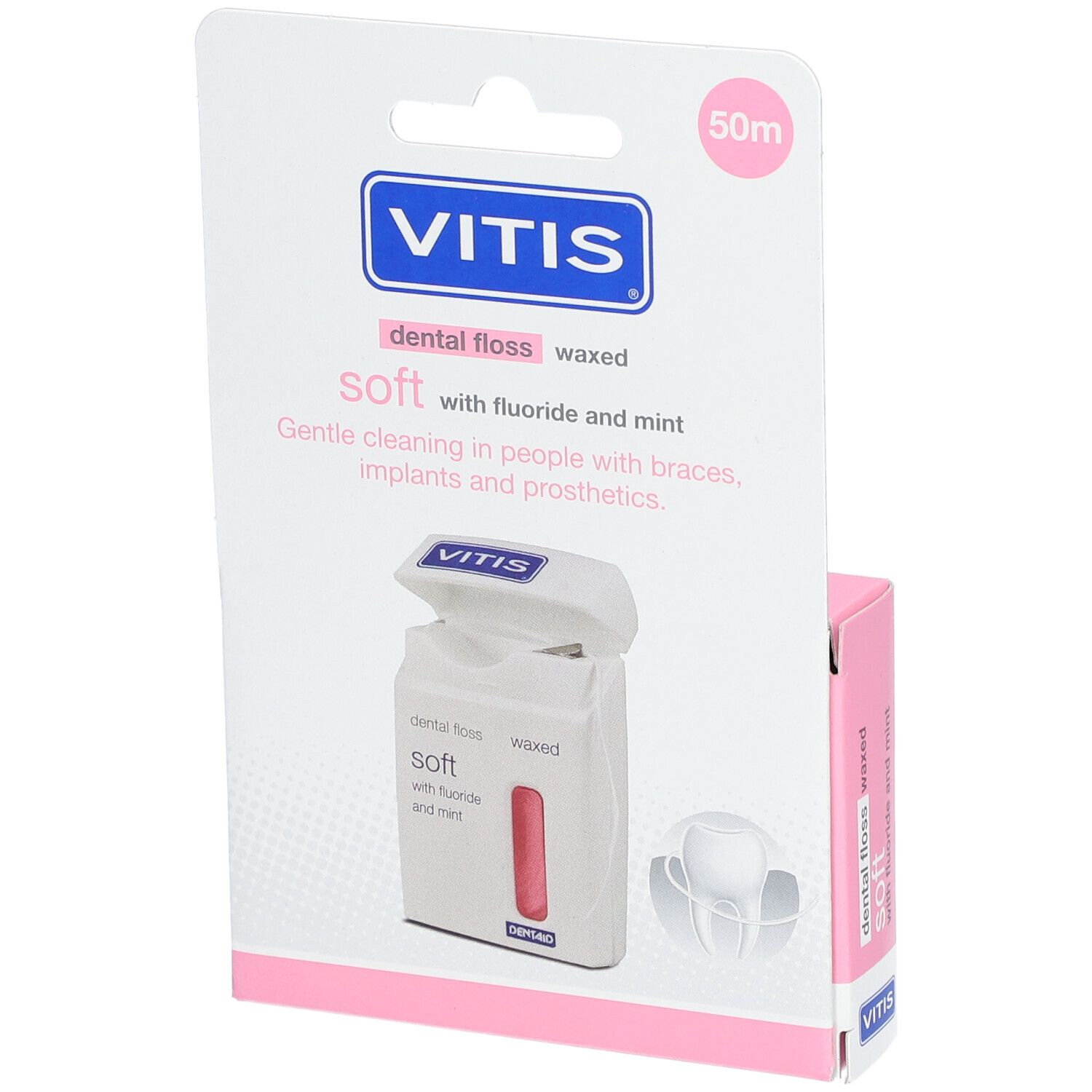 VITIS® whitening Zahnfloss gewachst