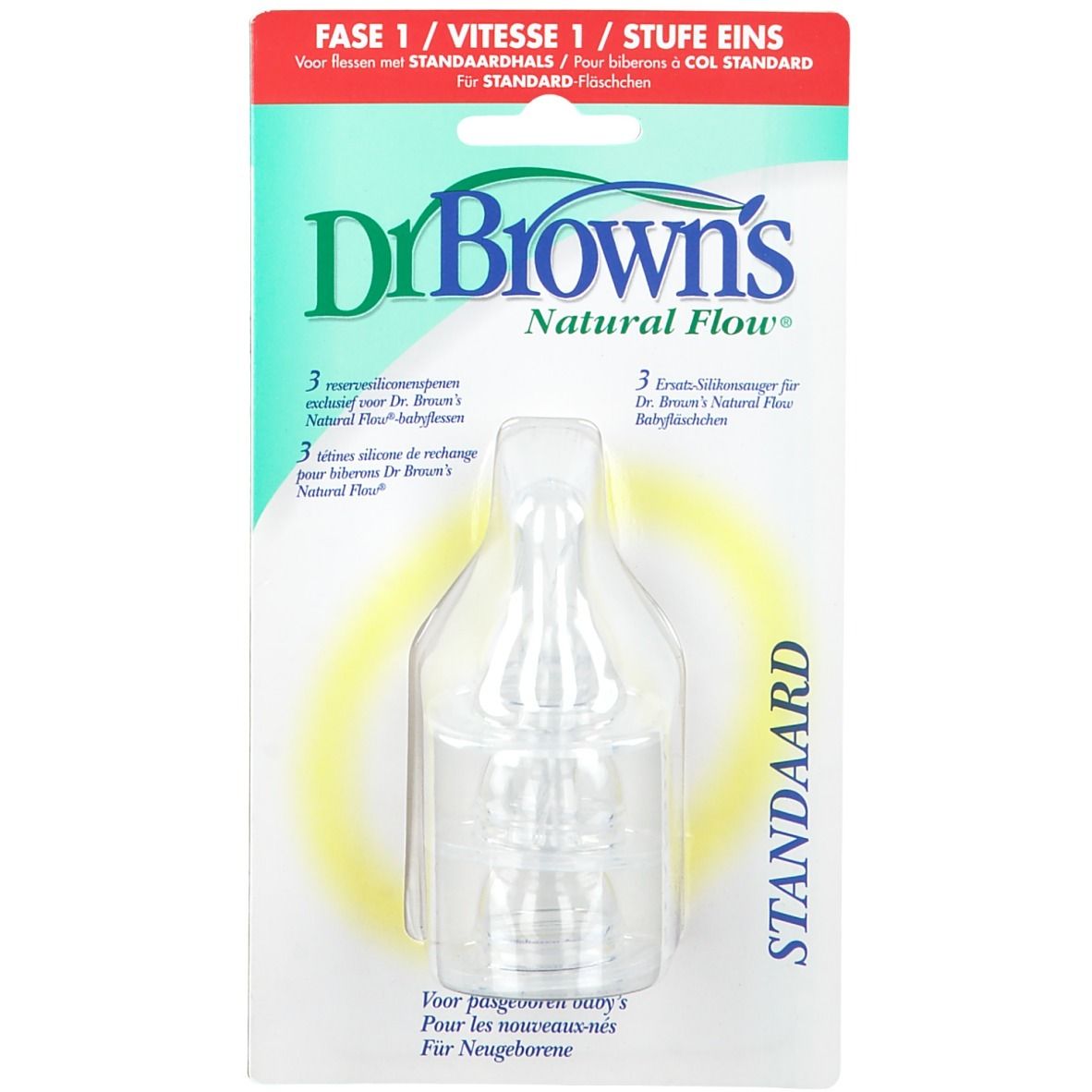 Dr Brown Tetine 1 Age Pour Biberon Verre