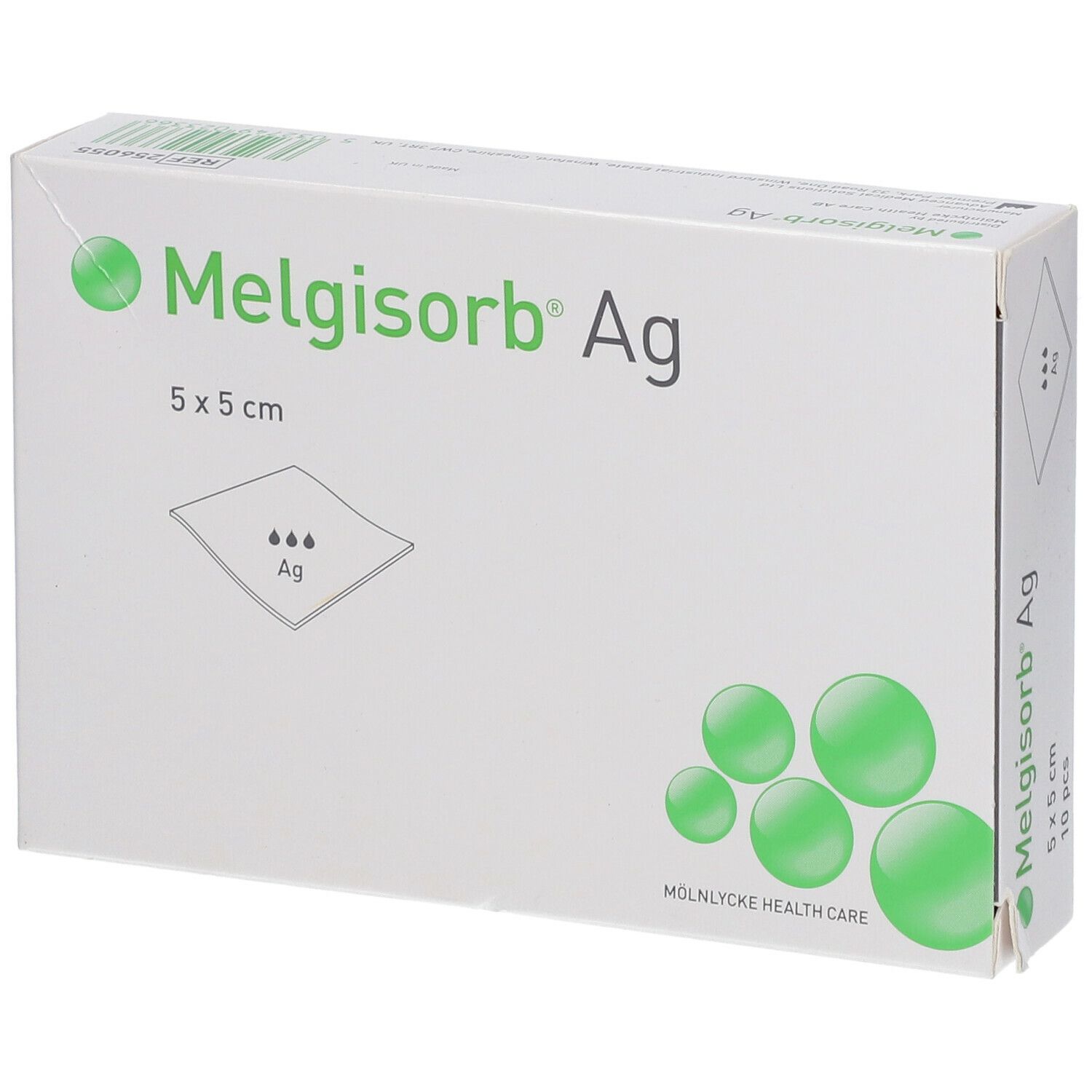 Image of Antimikrobieller Verband auf Melgisorb® Ag-Alginat-Basis 5 cm x 5 cm