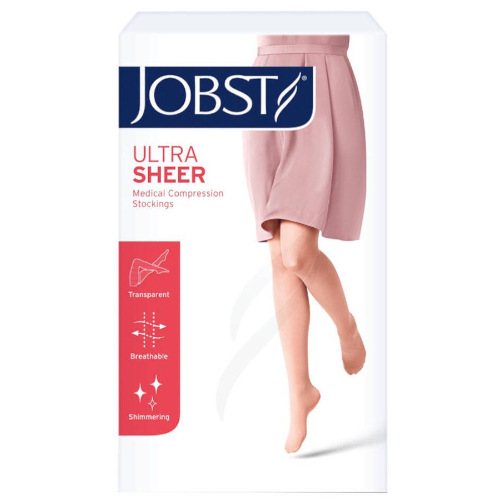 Image of Jobst UltraSheer Comfort K1 Kniestrumpf Sonnenbräune L