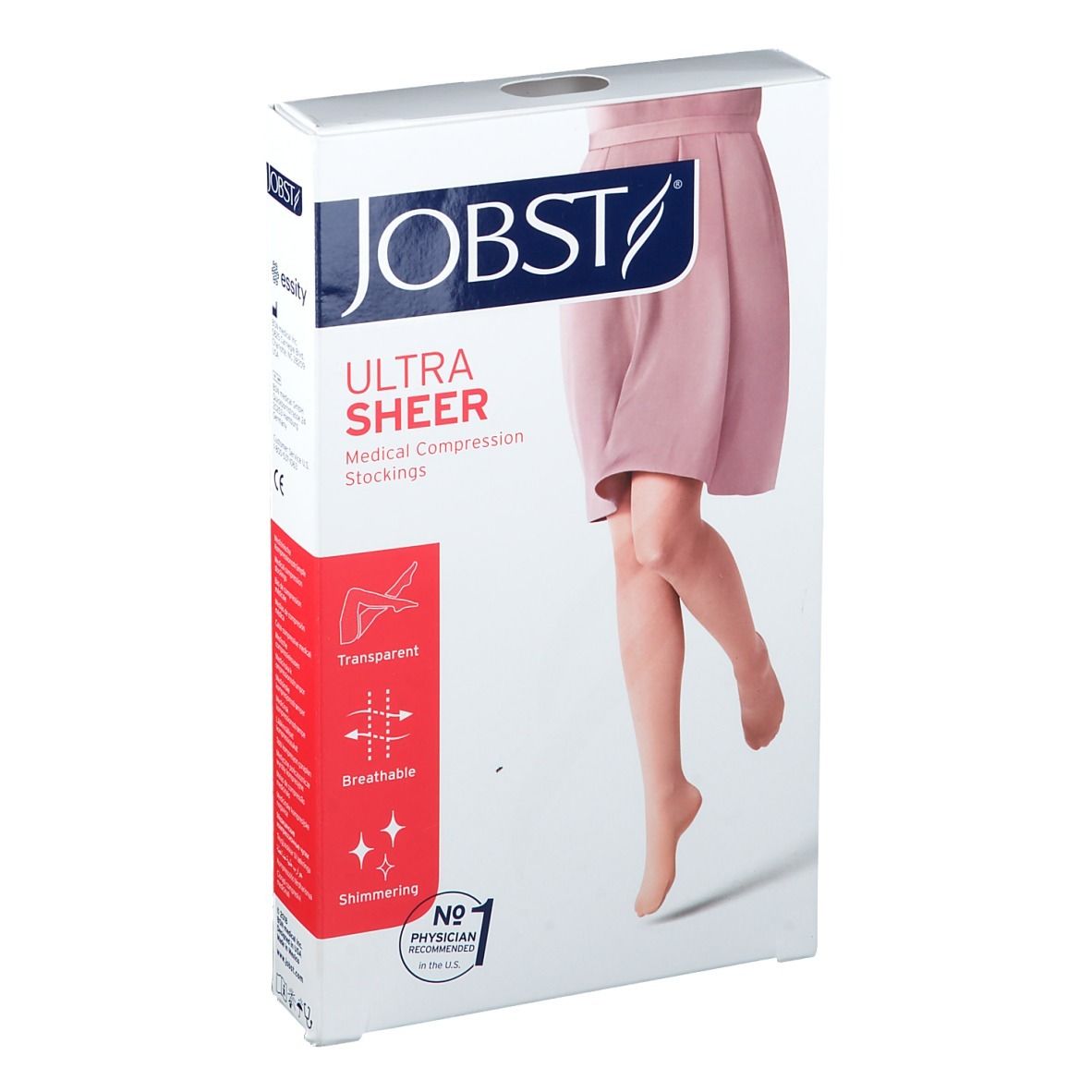JOBST® UltraSheer Comfort Cl2 Bas cuisse pied fermé L Natural