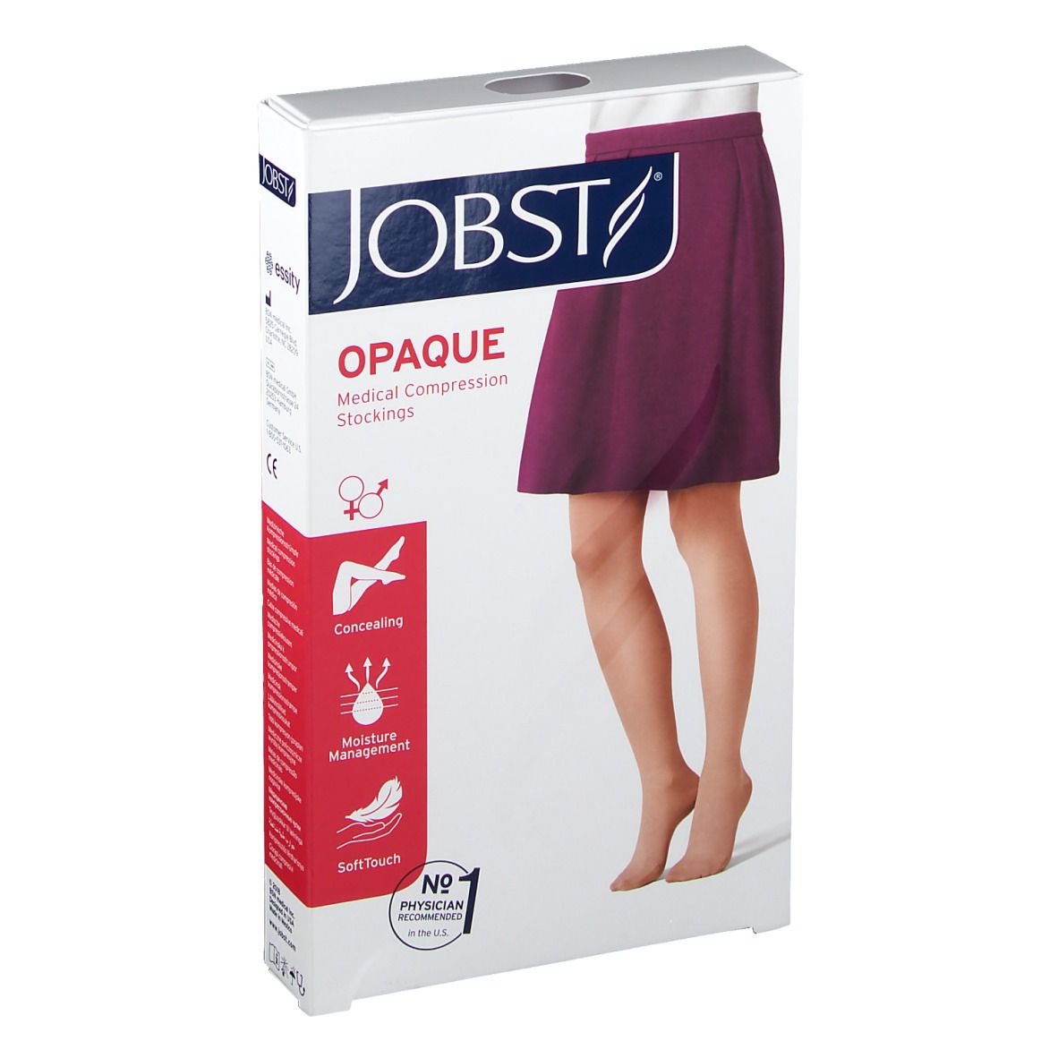 Jobst Opaque Klasse 2 Knie Medium Honig