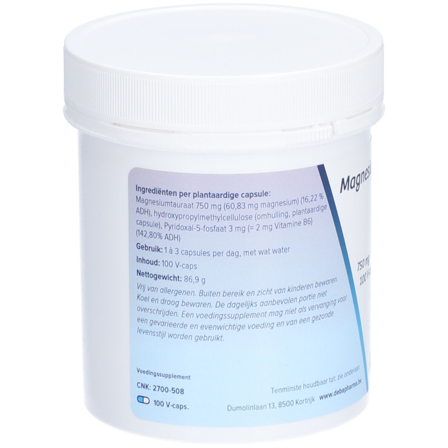 Deba Pharma Taurate de magnésium 750 mg shopapotheke.ch