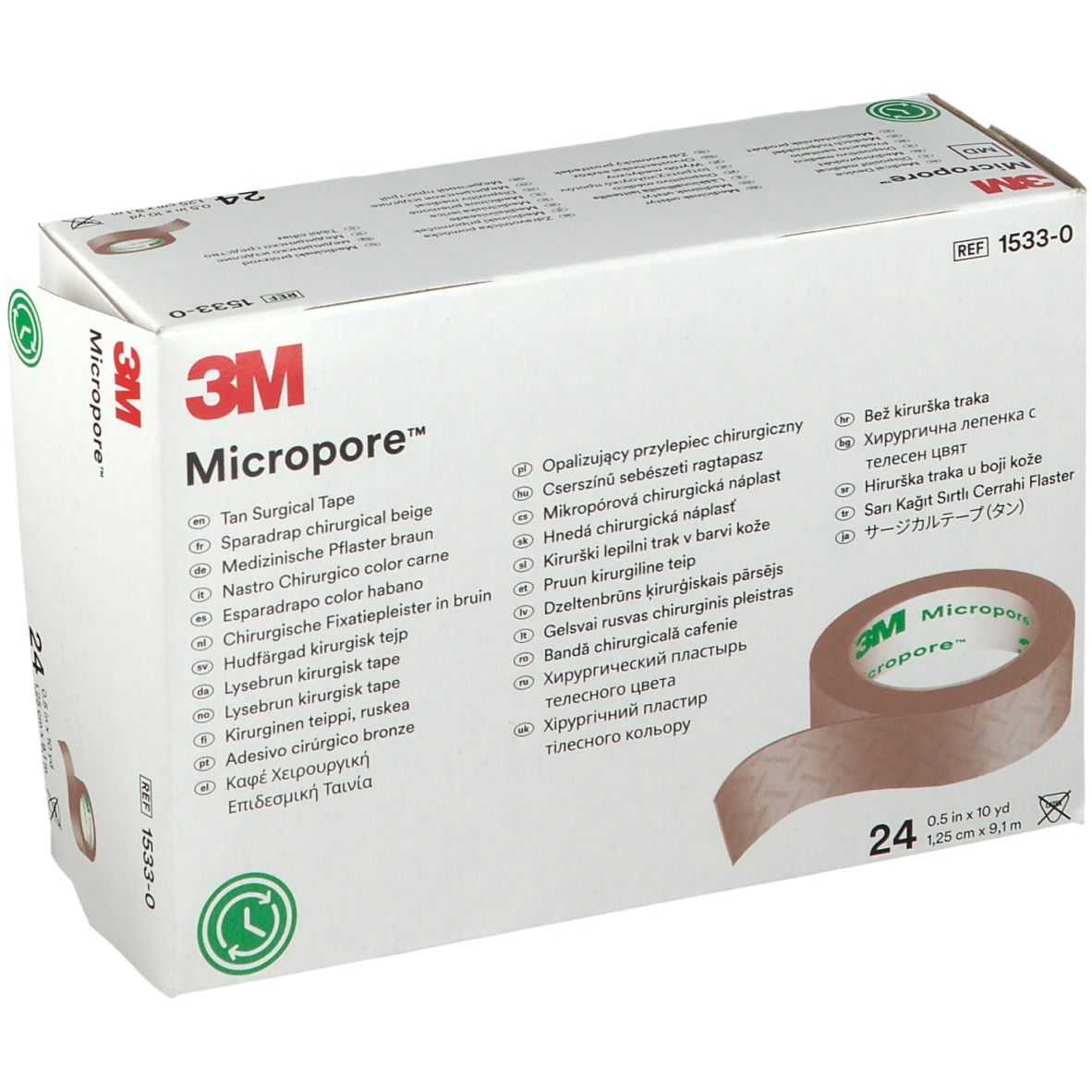 3M™ Medipore™ weiche chirurgische Pflaster 1,25 cm x 9,1 m