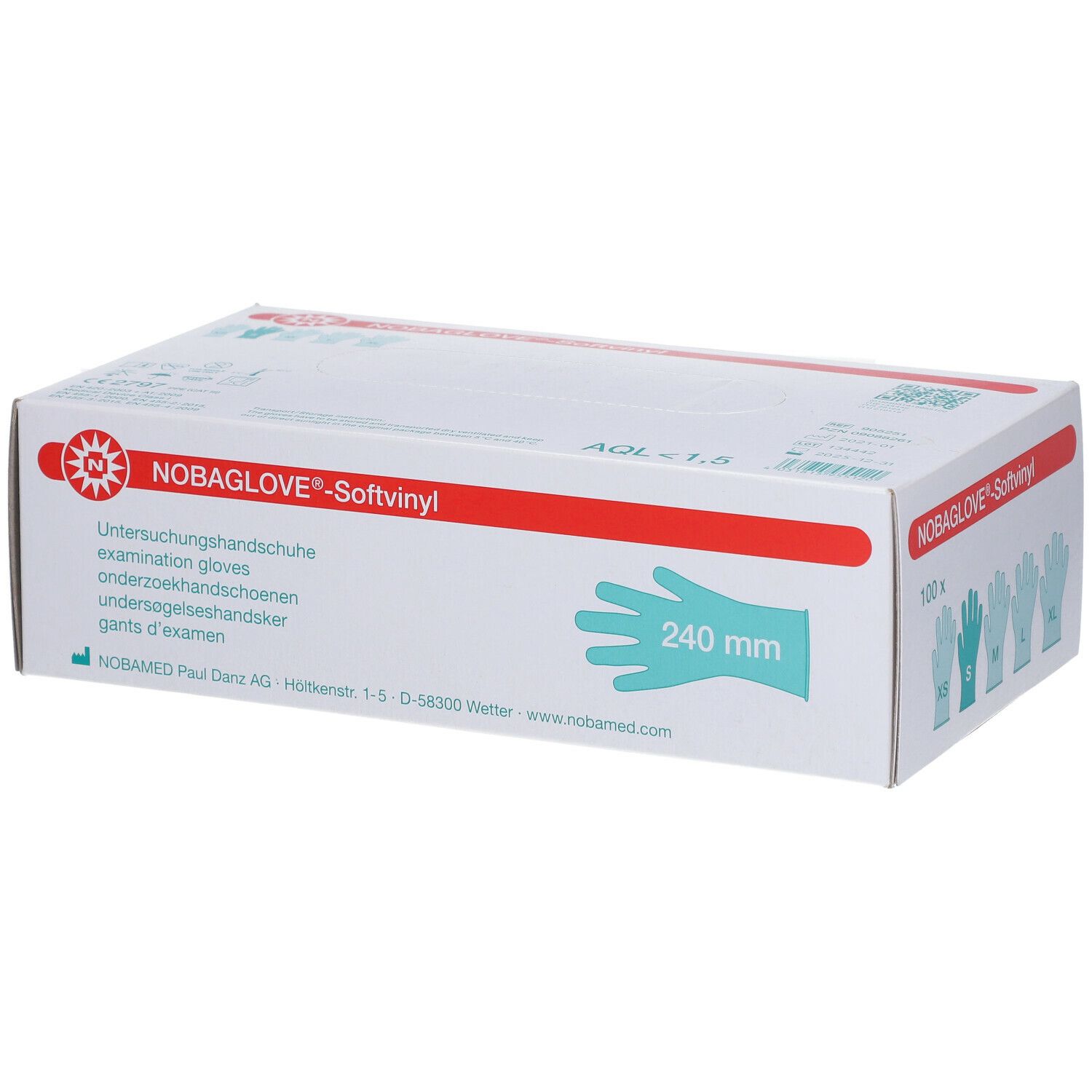 NOBAGLOVE®-Softvinyl Handschuhe Gr. S