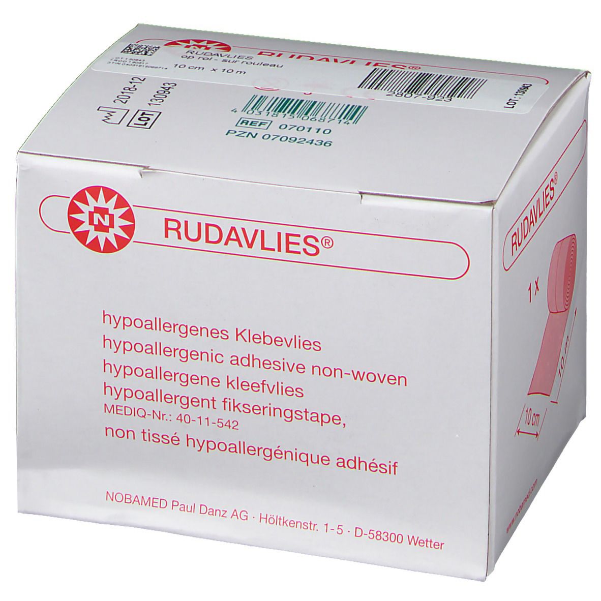 RUDAVLIES® Klebevlies 10 cm x 10 m