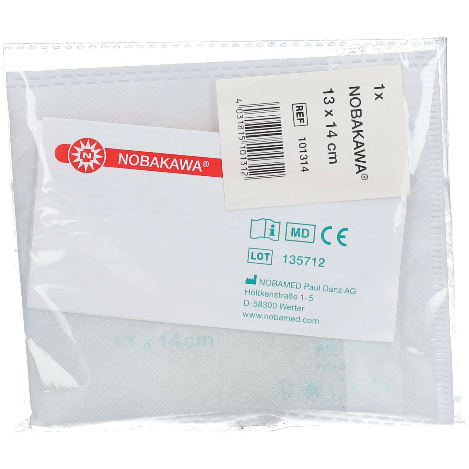 NOBAKAWA® Kalt-Warm-Kompresse 13 x 14 cm