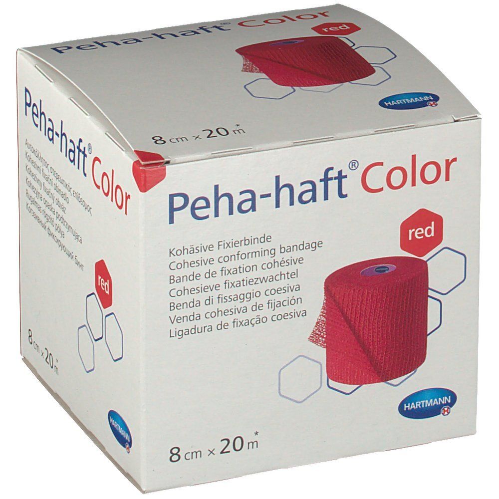 Peha-haft® Color red 8 cm x 20 m
