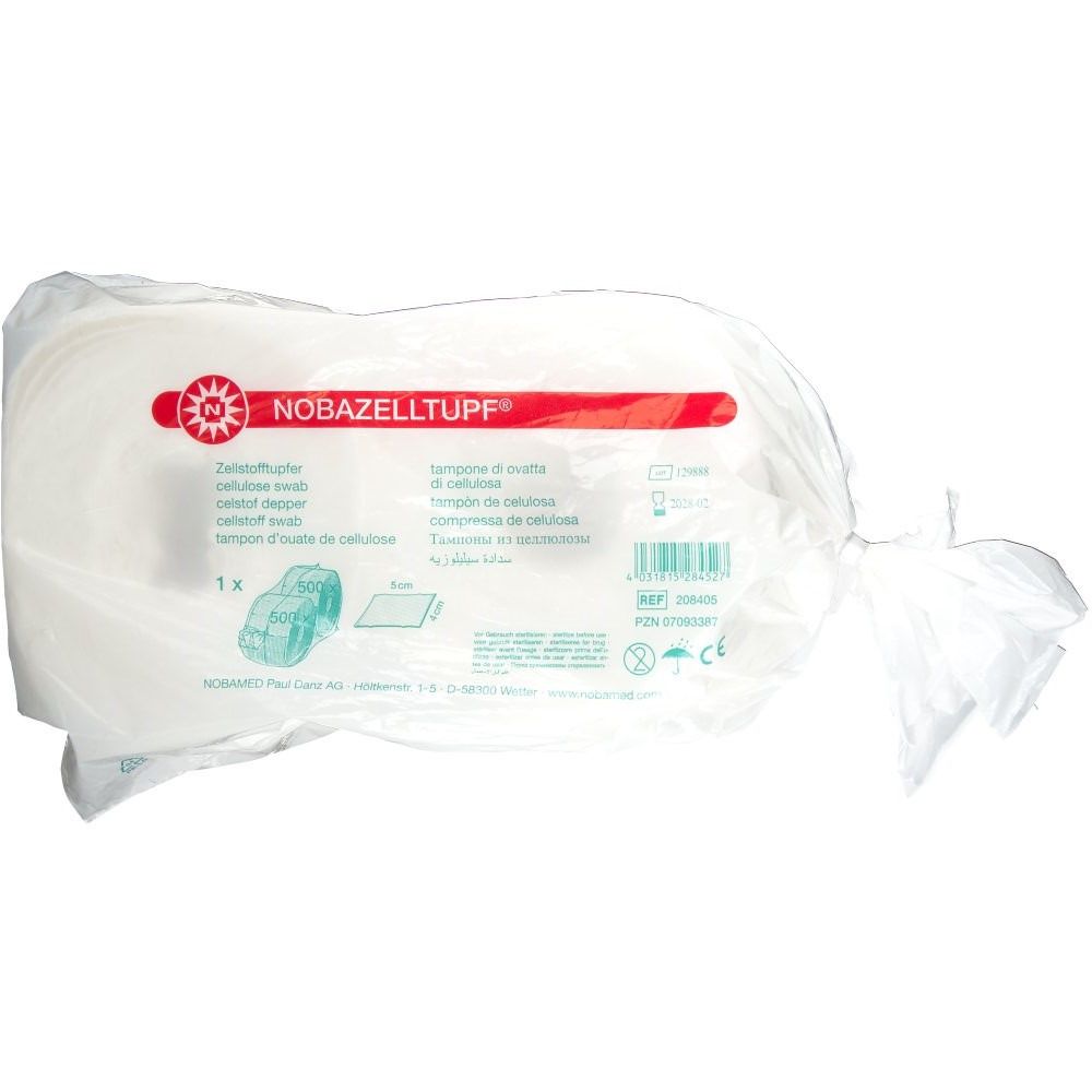 NOBAZELLTUPF® Zellstofftupfer 4 x 5 cm