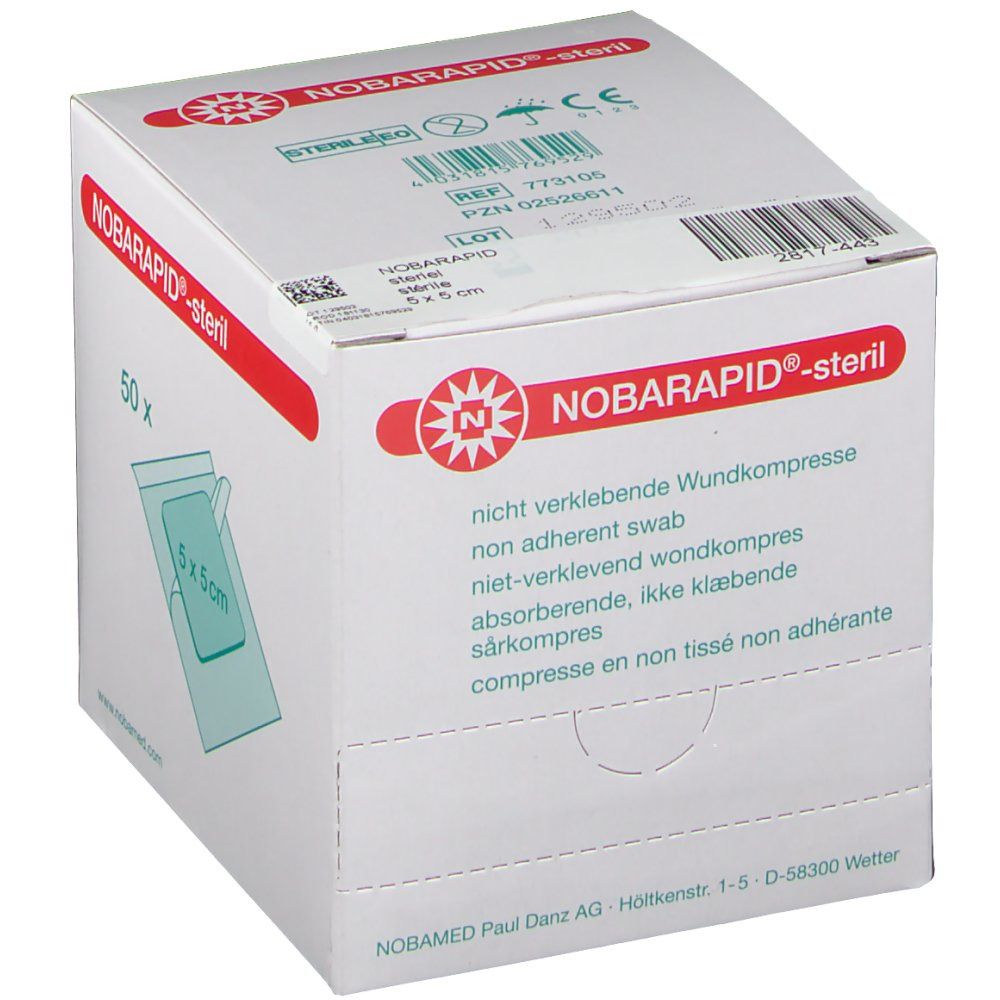 Image of NOBARAPID®-steril 5 x 5 cm