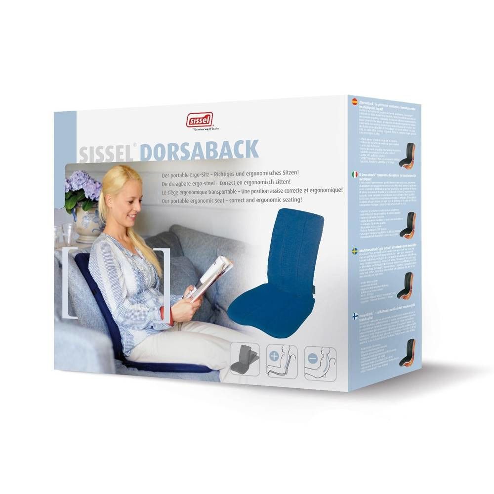 Sissel Dorsaback Sans Pad Soutien Lombaire + Assise Gris 1 pièce