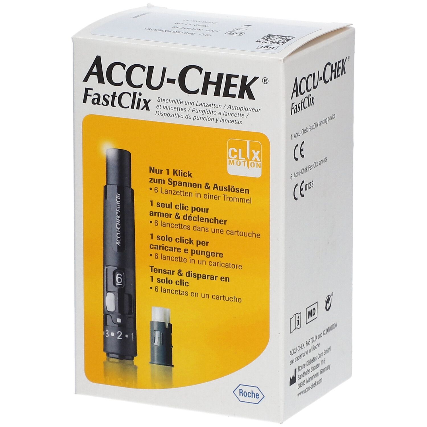 Image of ACCU-CHEK® FastClix Stechhilfe + Kartusche mit 6 Lanzetten