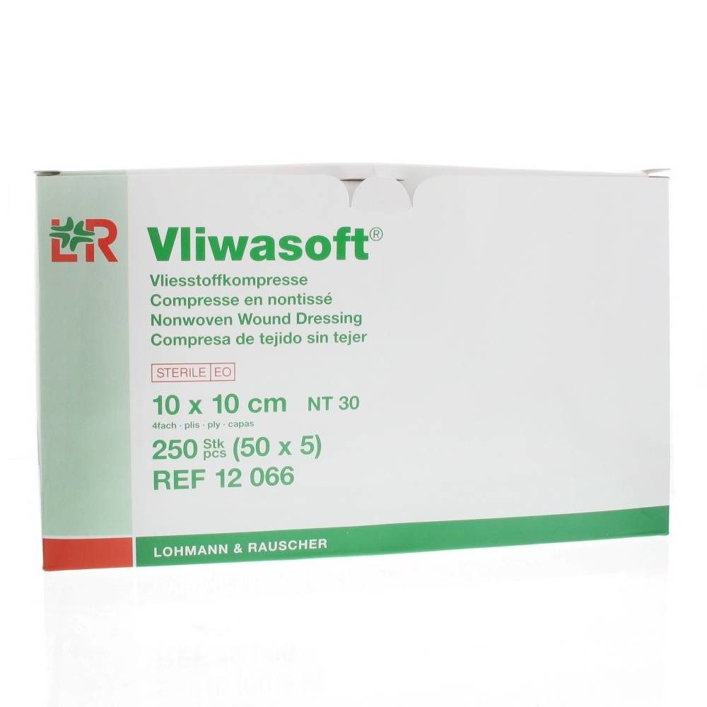 Vliwasoft® Vliesstoffkompresse 10 x 10 cm
