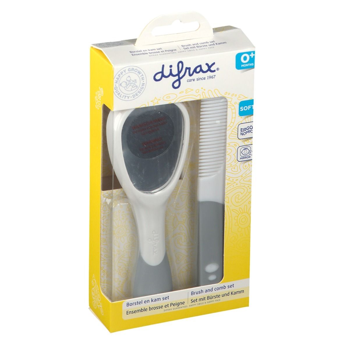 difrax® Babybürste und Kamm Set