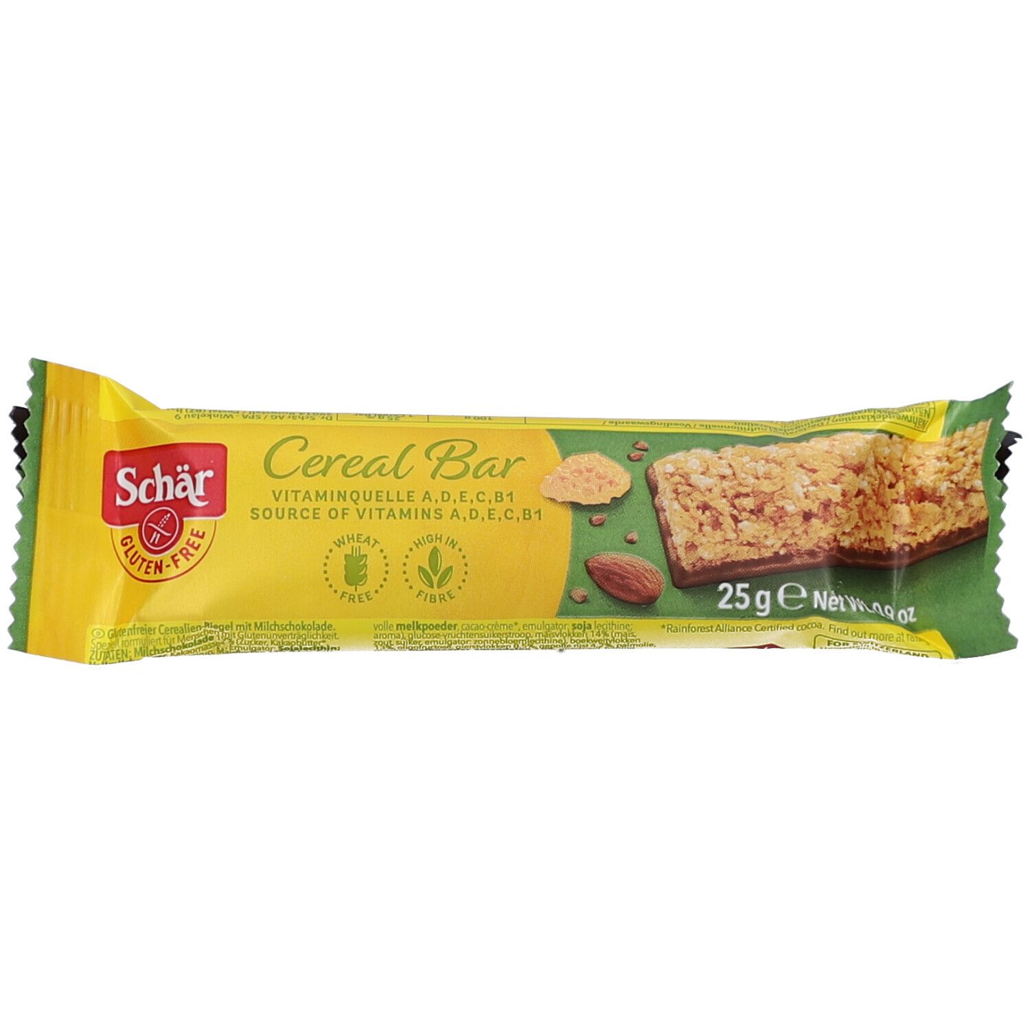 Schär Cereal Chocolat Au Lait Barre