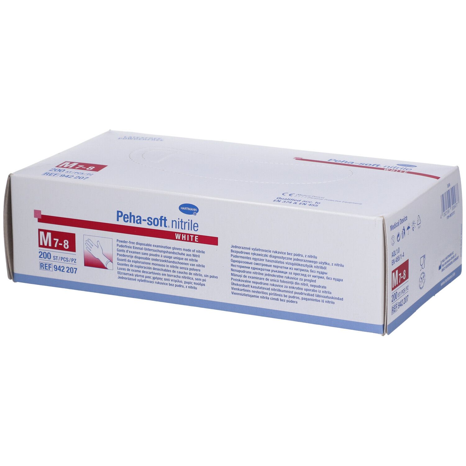 Peha-soft® nitrile white powderfree Gr. M