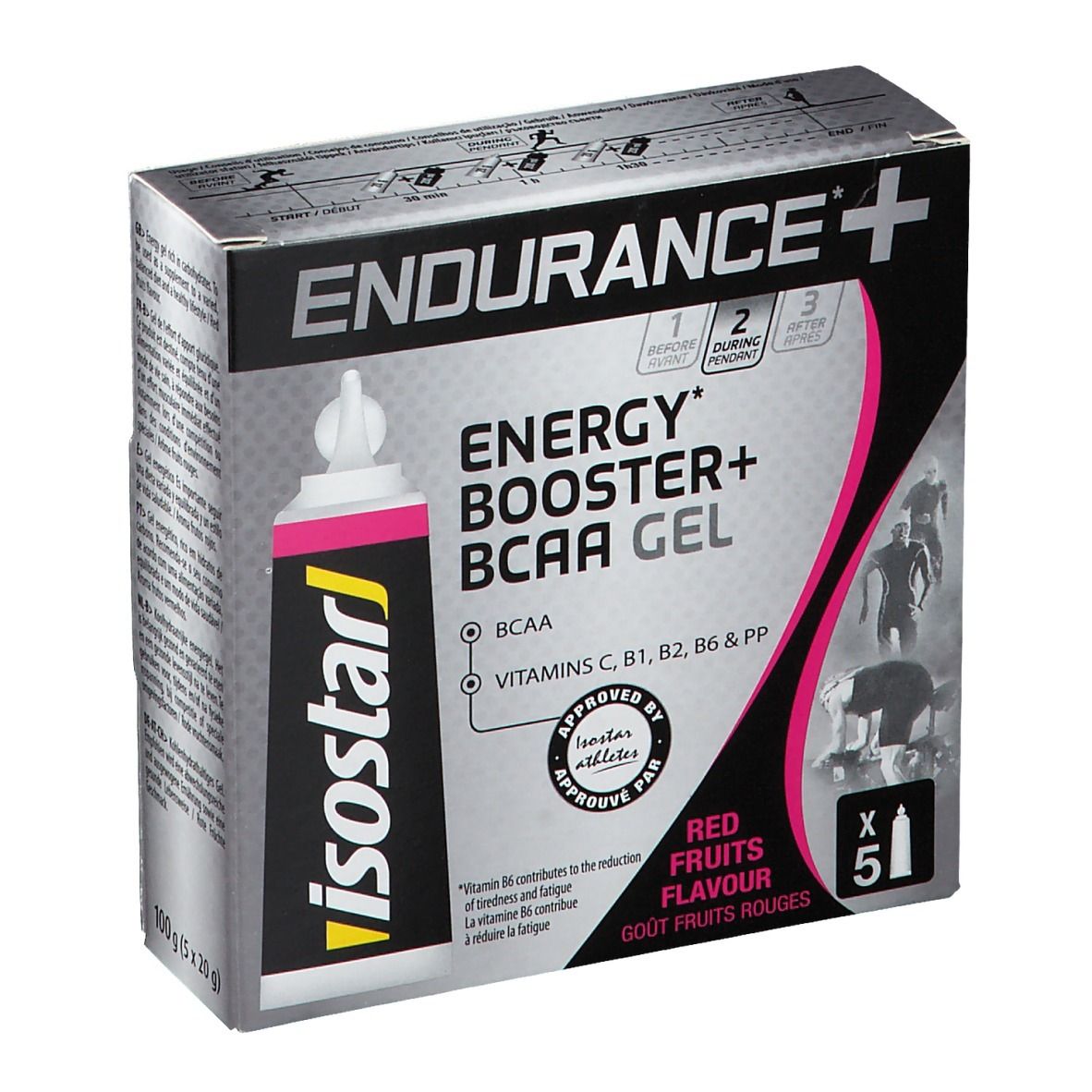 Image of Isostar® Endurance+ Energy Booster + BCAA Rote Früchte