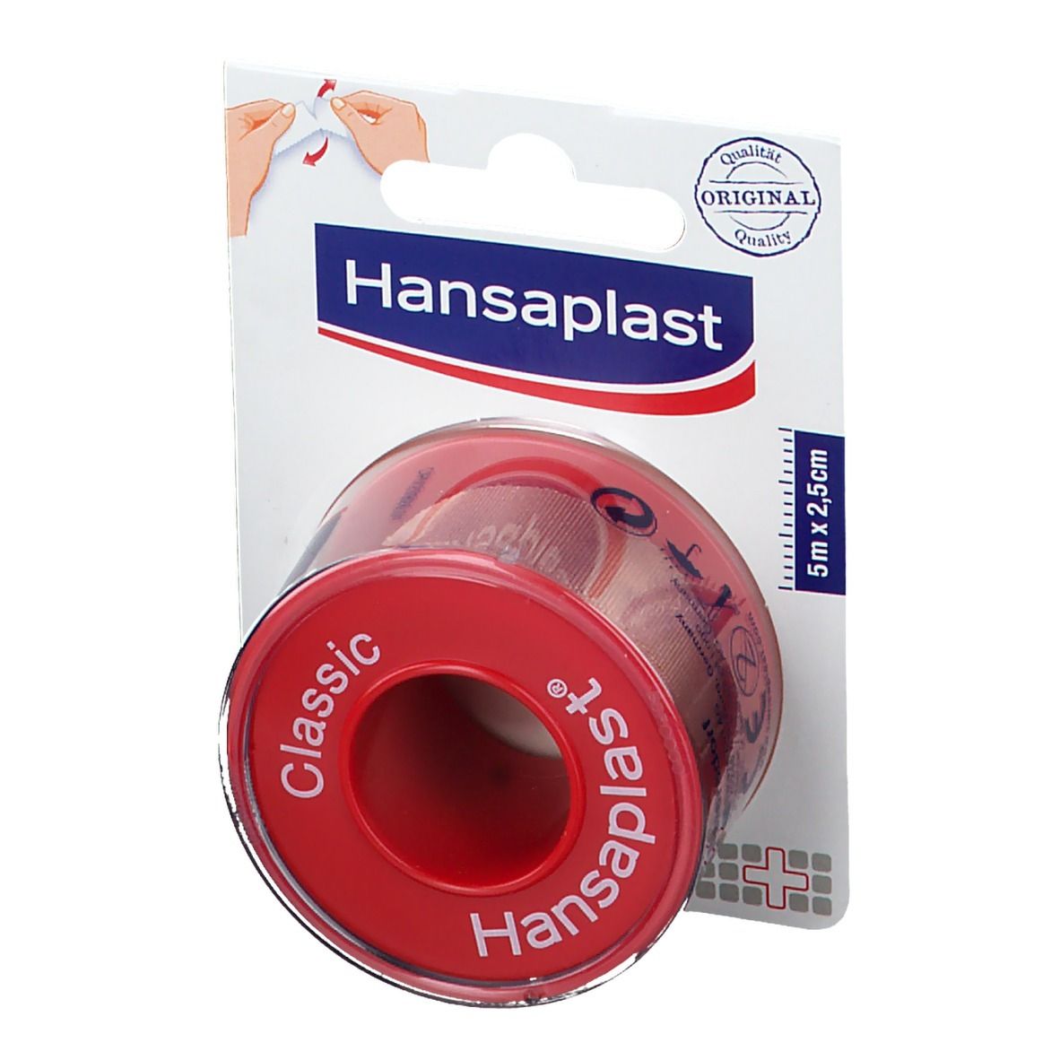 Hansaplast Classic Fixierpflaster 2,5 cm x 5 m shopapotheke.ch