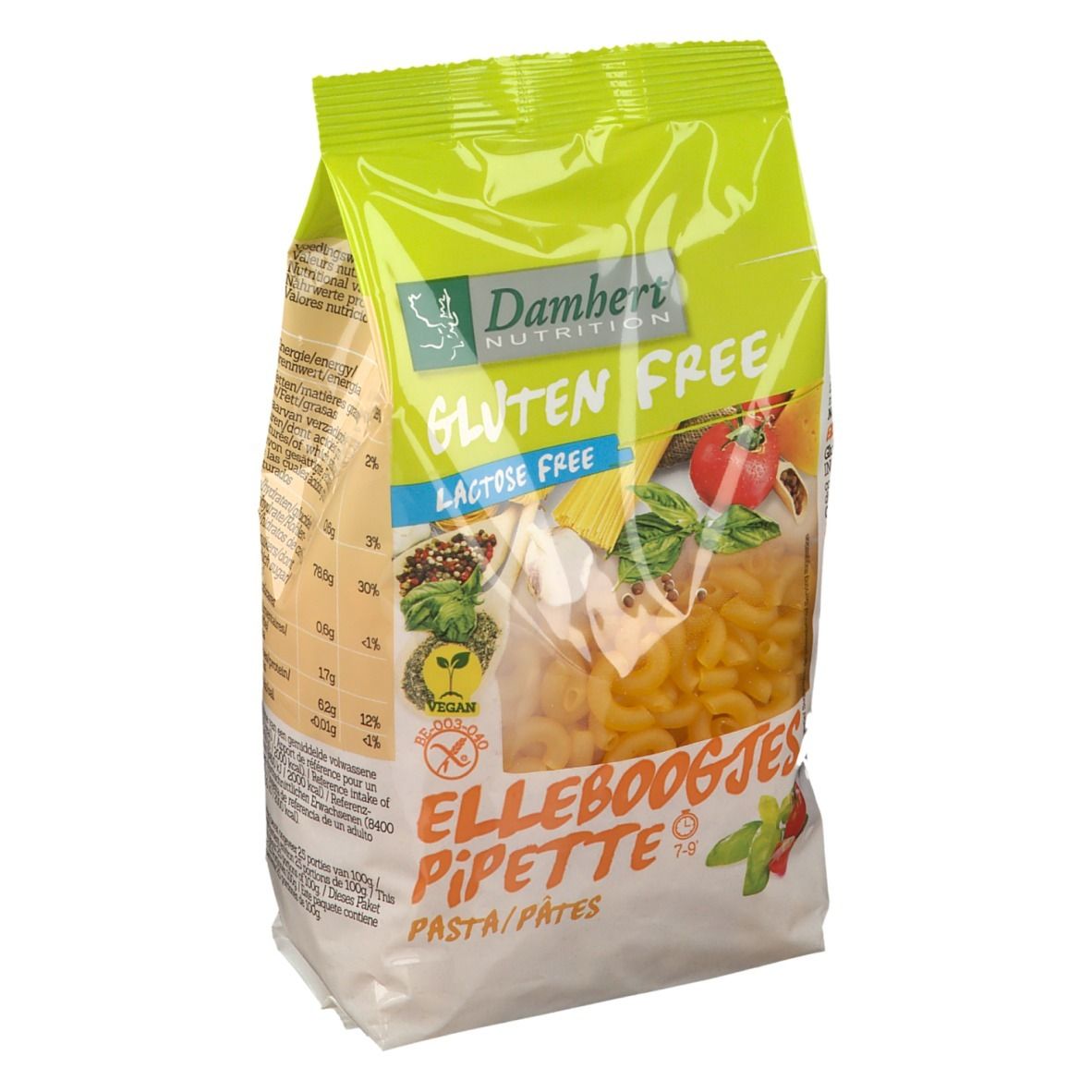 Damhert Pâtes Pipettes Sans Gluten