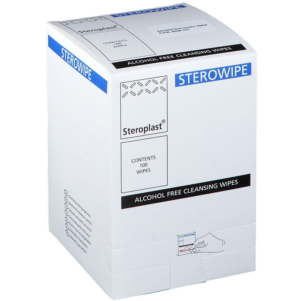 Covarmed Steroplast® Sterowipe Alkoholfreie Reinigungstücher