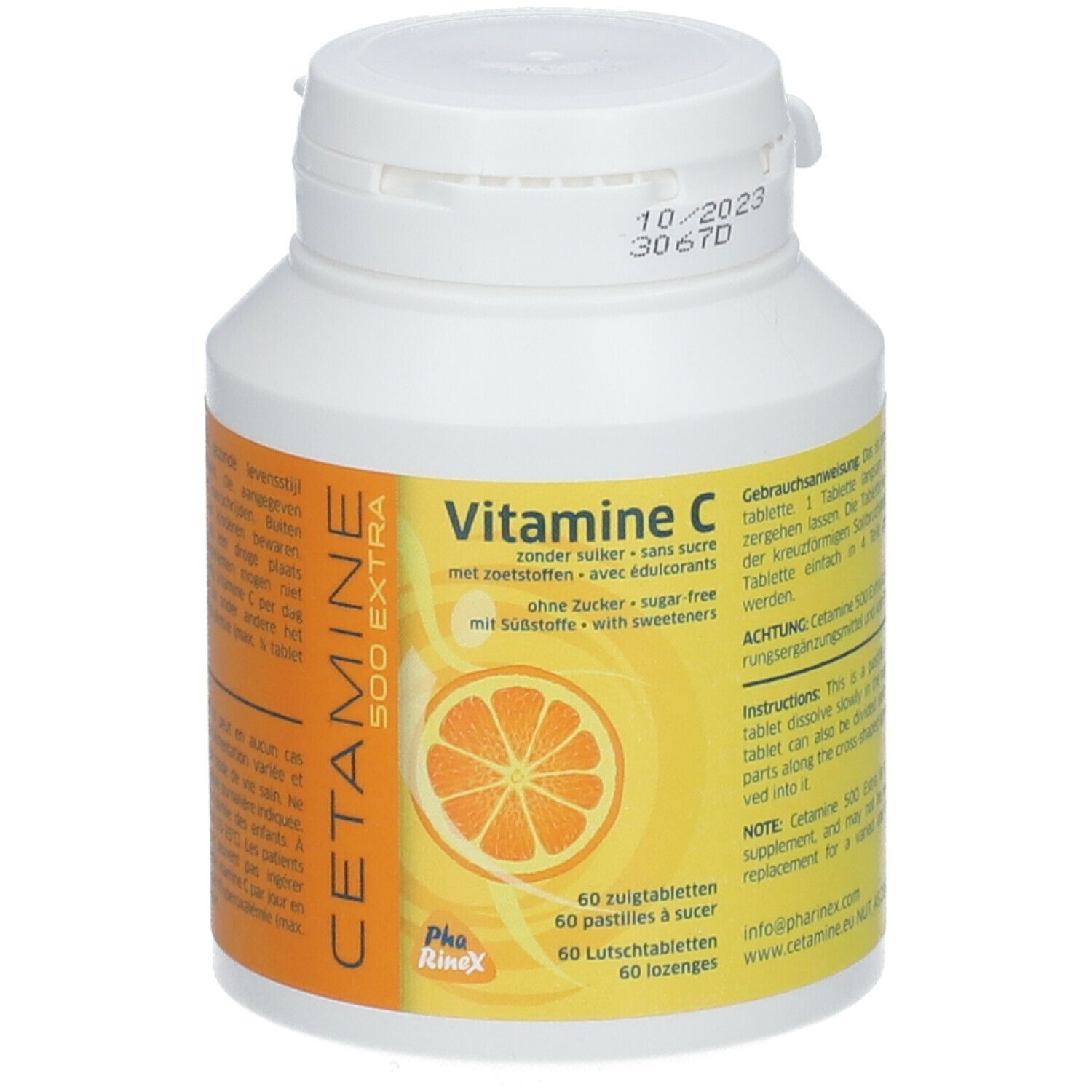 CETAMINE 500 EXTRA  Vitamin C zuckerfrei