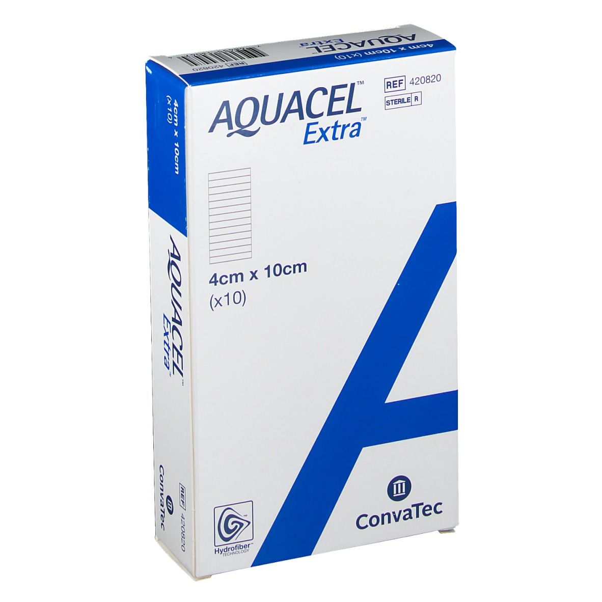Image of AQUACEL™ EXTRA™ Hydrofiber mit verstärkenden Fasern 10 x 4 cm