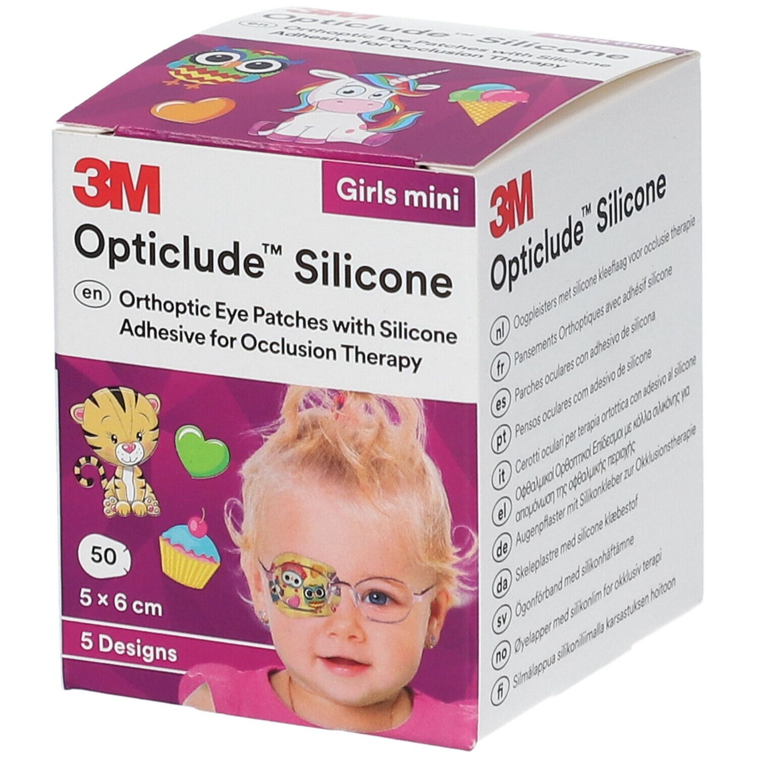 Image of 3M Opticlude™ Silicone Girls mini Augenpflaster 5 x 6 cm