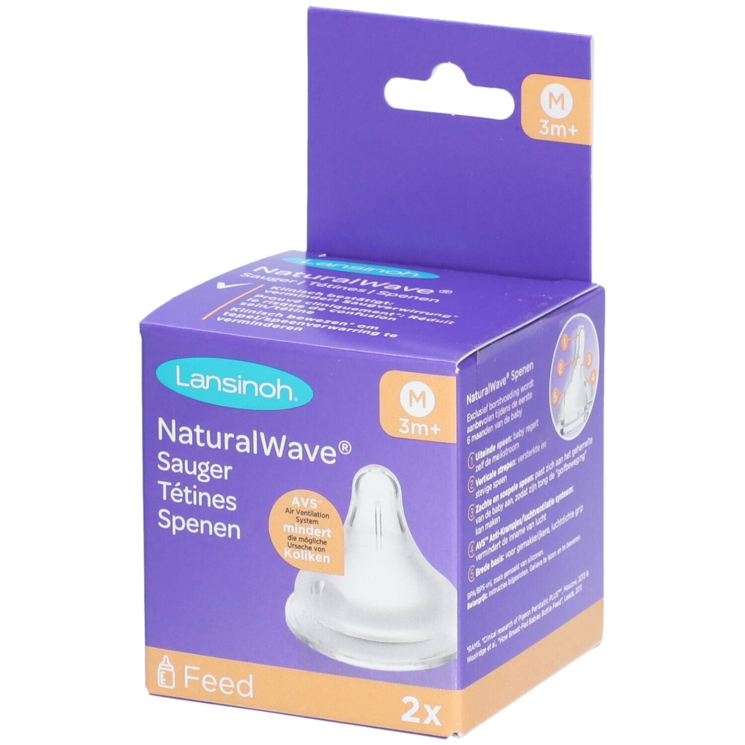 Lansinoh® mOmma® NaturalWave™ Sauger mittlerer Milchfluss