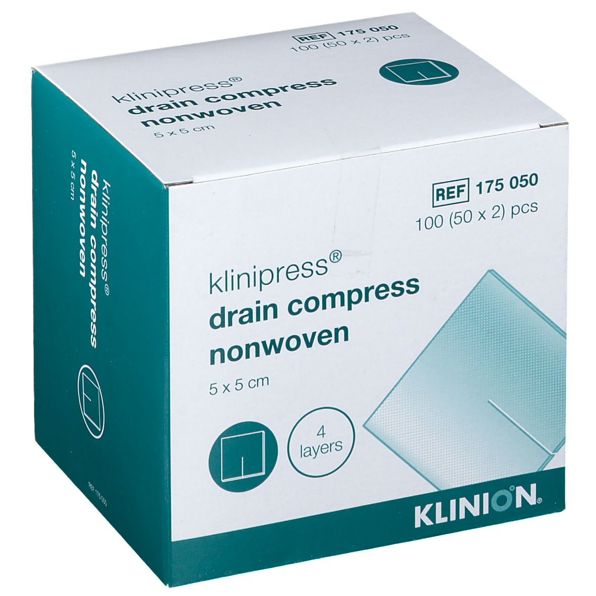 KLINION® Drainage Kompresse 5 x 5 cm