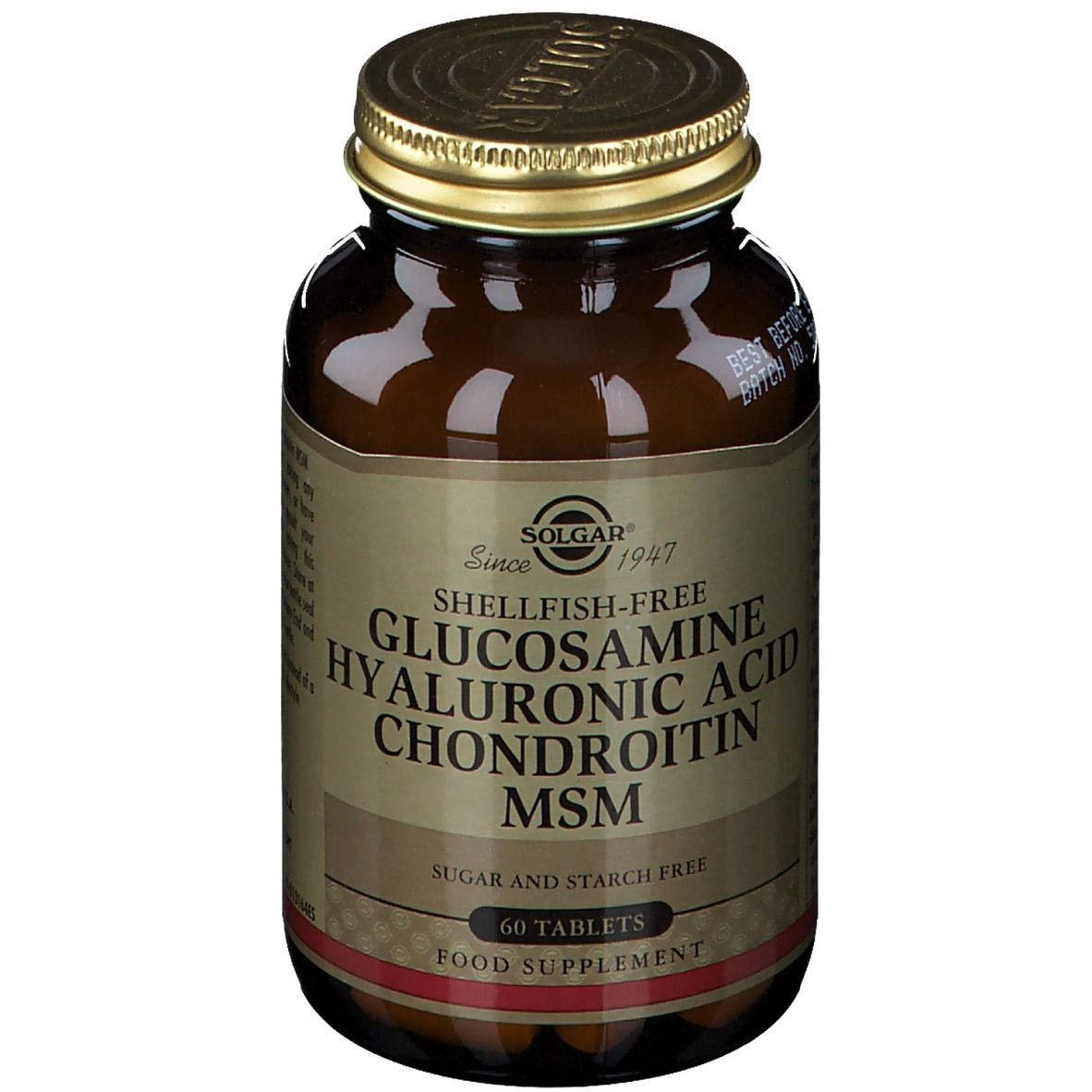SOLGAR® GLUCOSAMIN HYALURONSÄURE CHONDROITIN MSM