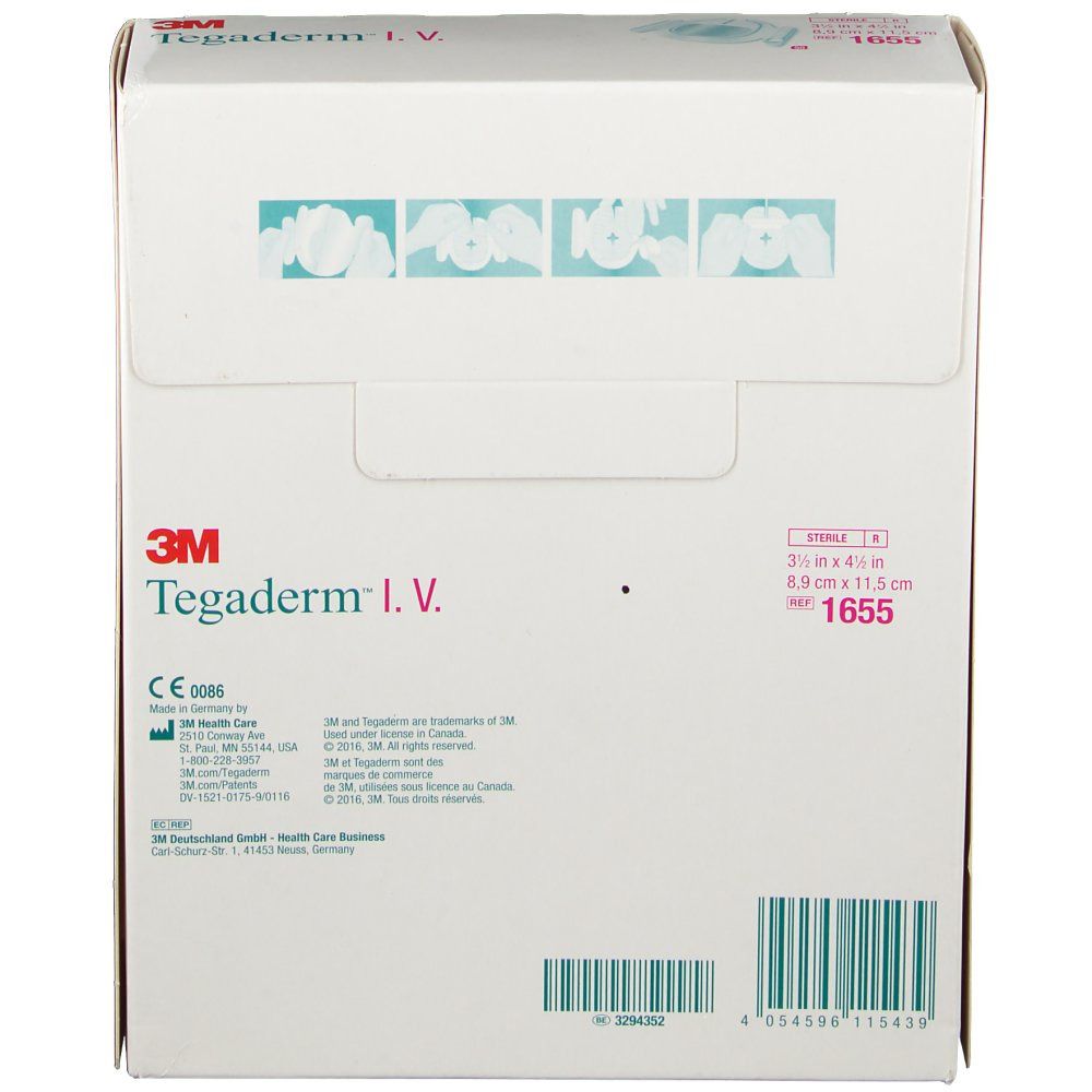 Tegaderm I,V, Dressing 8,5 x 11,5 cm 1655 shopapotheke.ch