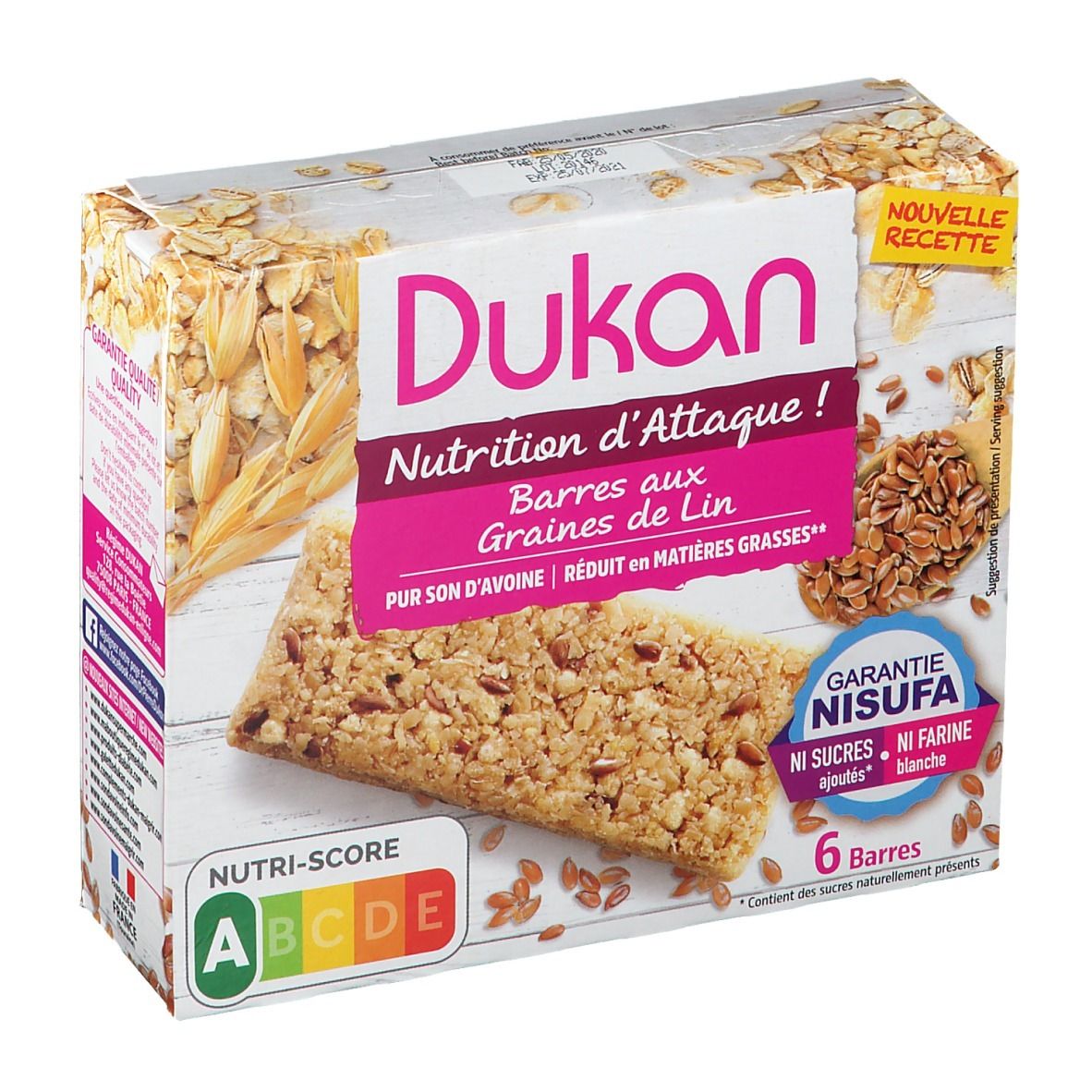 Dukan BarrÃ© de Son d'Avoine Nature Graines De Lin