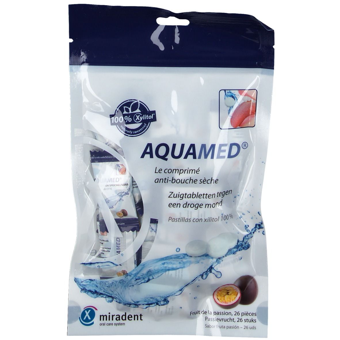 Miradent AQUAMED® Comprimé anti-bouche sèche