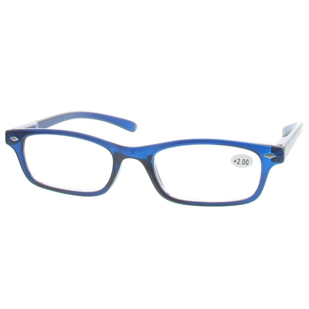 Pharma Glasses Lesebrille blau + 2.00