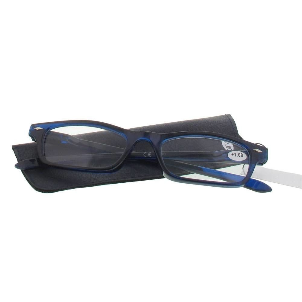 Pharma Glasses Lesebrille dunkel blau + 1.00
