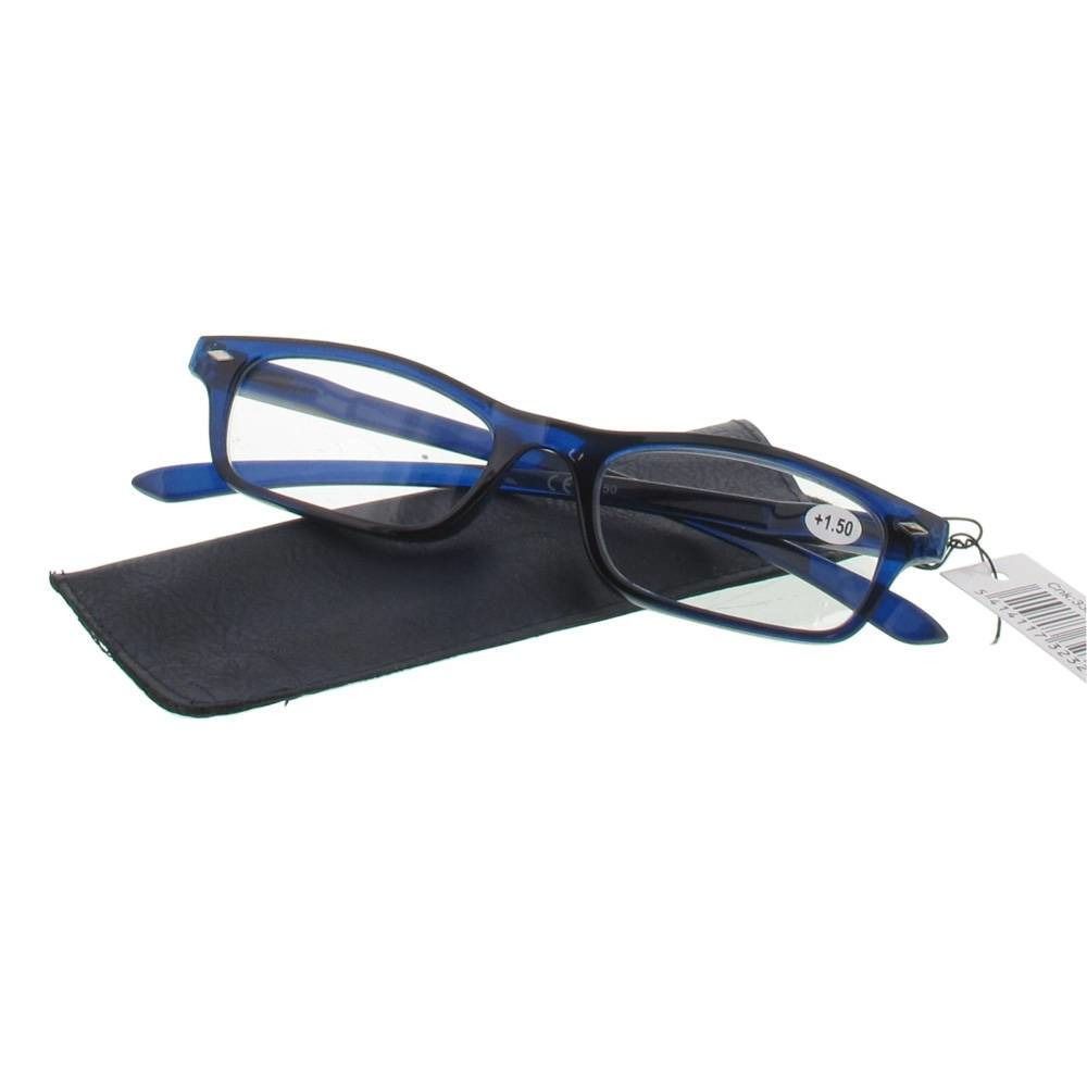 Pharma Glasses Lesebrille blau + 1.50