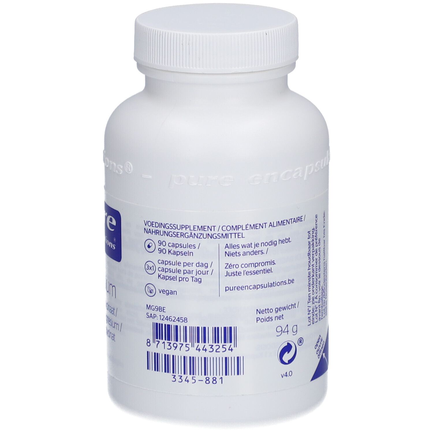 pure Encapsulations® Glycinate de Magnésium shopapotheke.ch