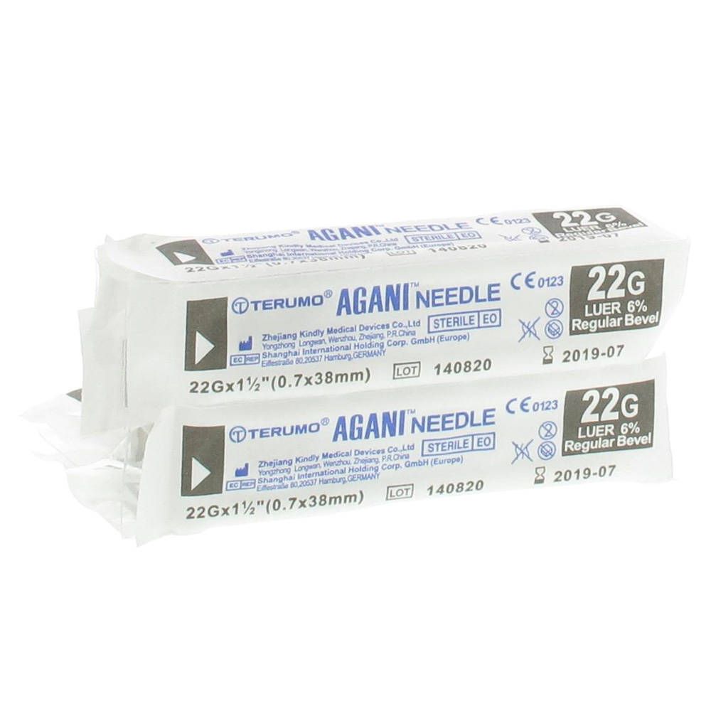 TERUMO® AGANI™ NEEDLE steril 22 G x 1 1/2 0,7 x 38 mm schwarz
