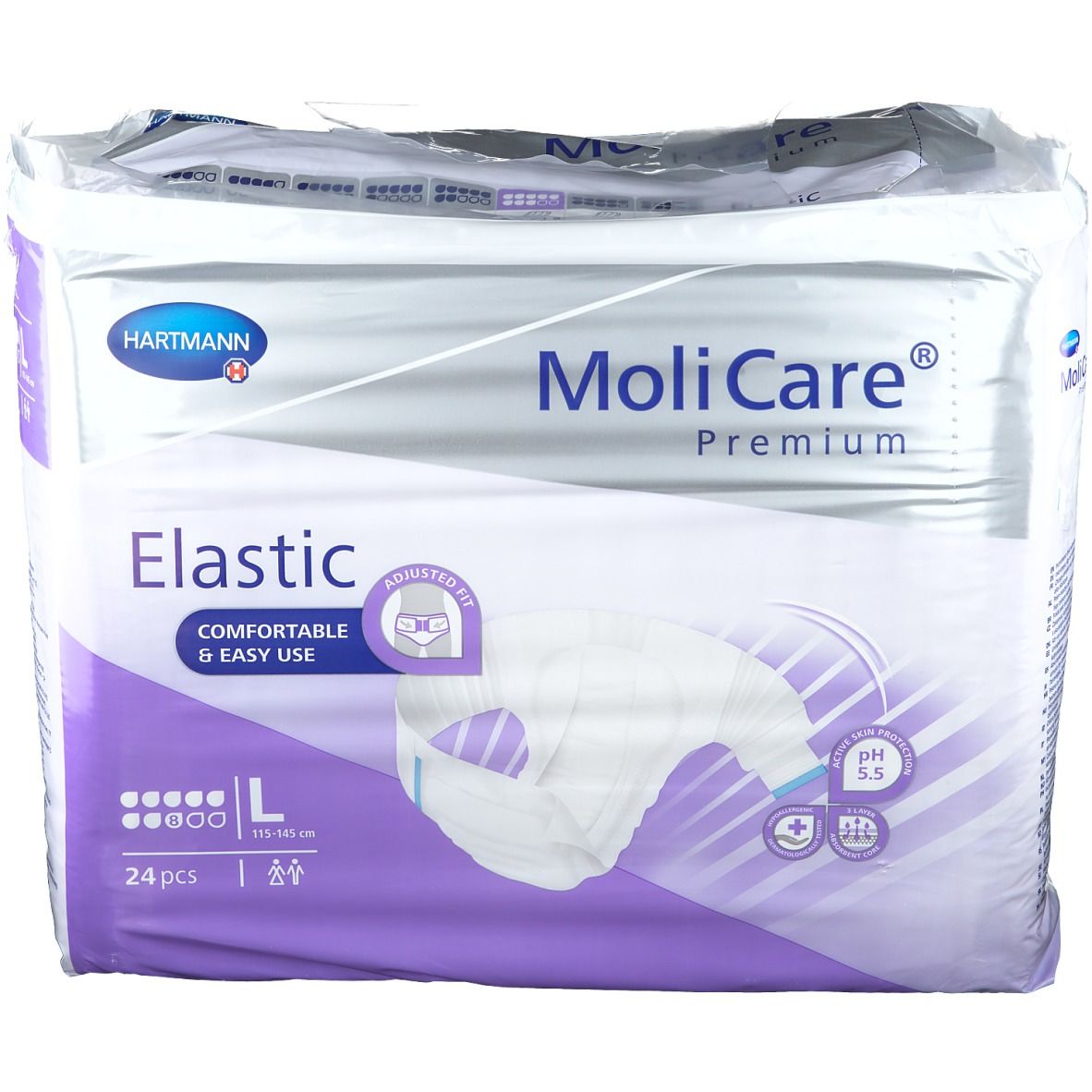 Image of MoliCare® Premium Elastic 8 Tropfen Größe L