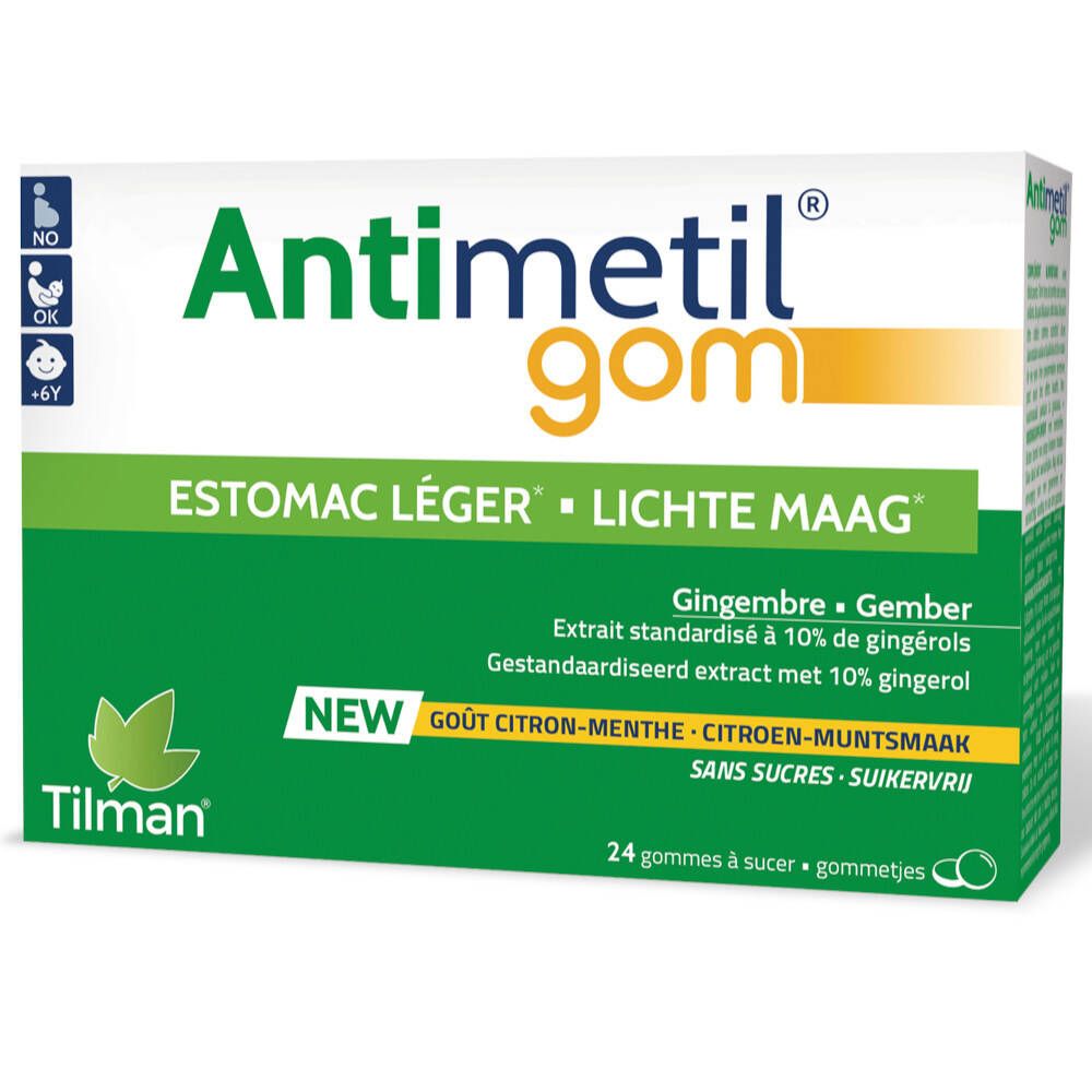 Image of Antimetil® gom leichter Magen Ingwer