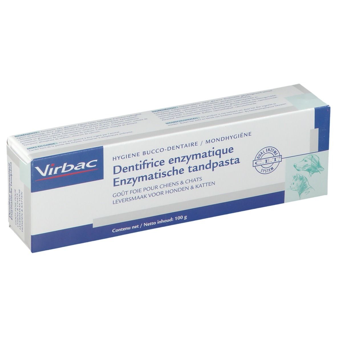 Virbac Enzymatische Zahnpasta mit Lebergeschmack für Hunde und Katzen